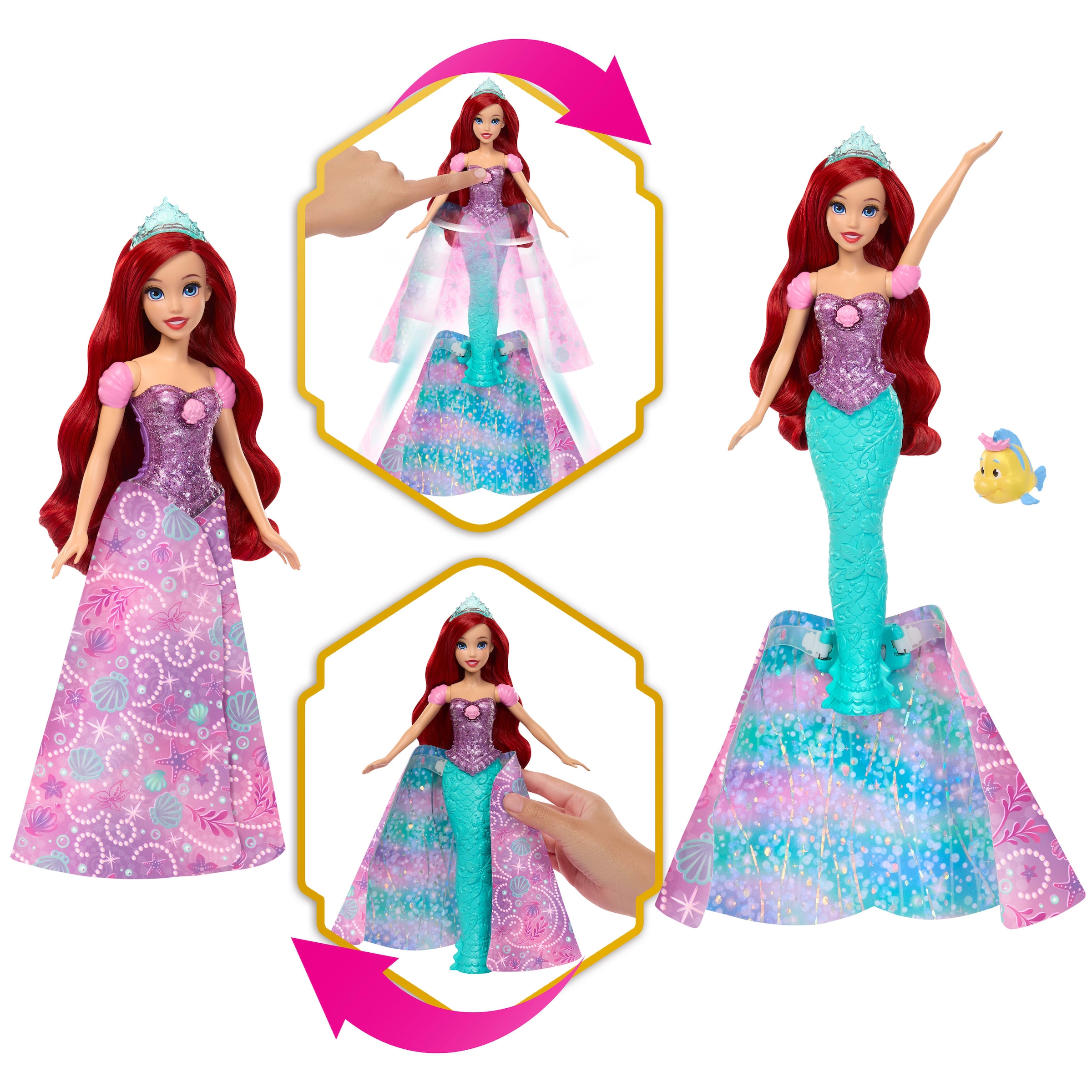 Mattel® »Disney Prinzessin Arielle Verwandlungs-Puppe«