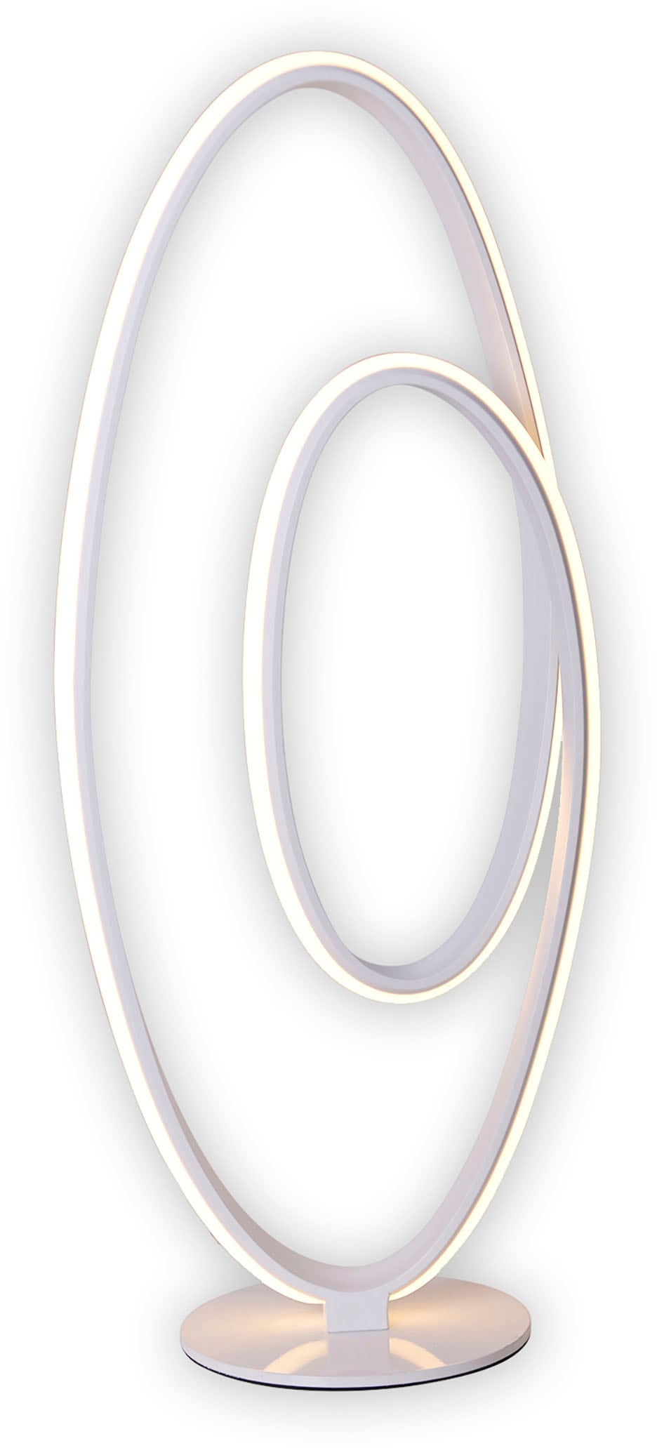 näve LED Stehlampe »Odrive« LED-Modul 1 Stk. Warmweiß oval, dimmbar, geschwungene bogenförmige LED-Streifen, weiß