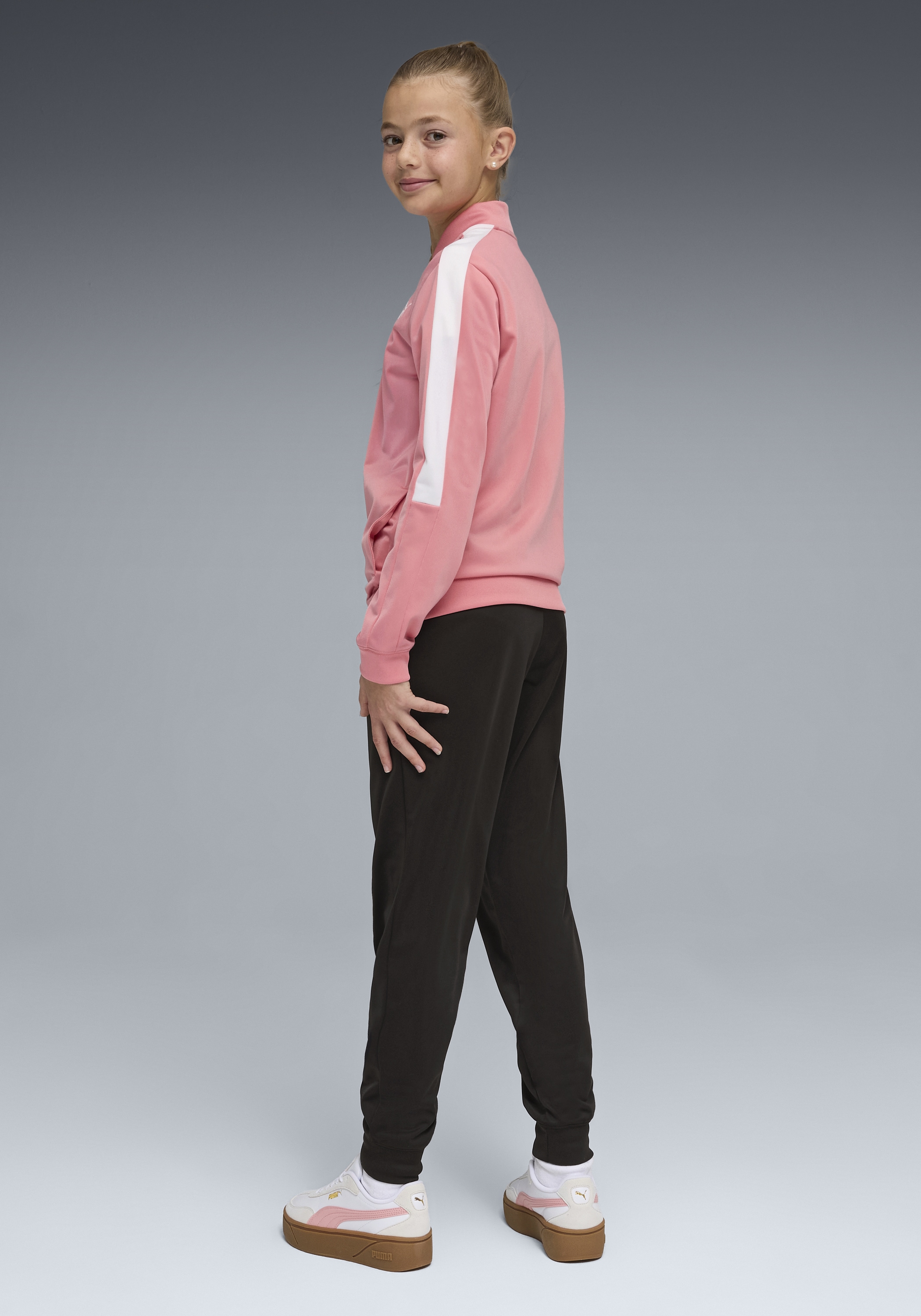 PUMA Trainingsanzug »POLY BASEBALL SUIT G« 2 tlg. zweiteiliges Set, mit Stehkragen, mit elastischem Bund, Regular Fit