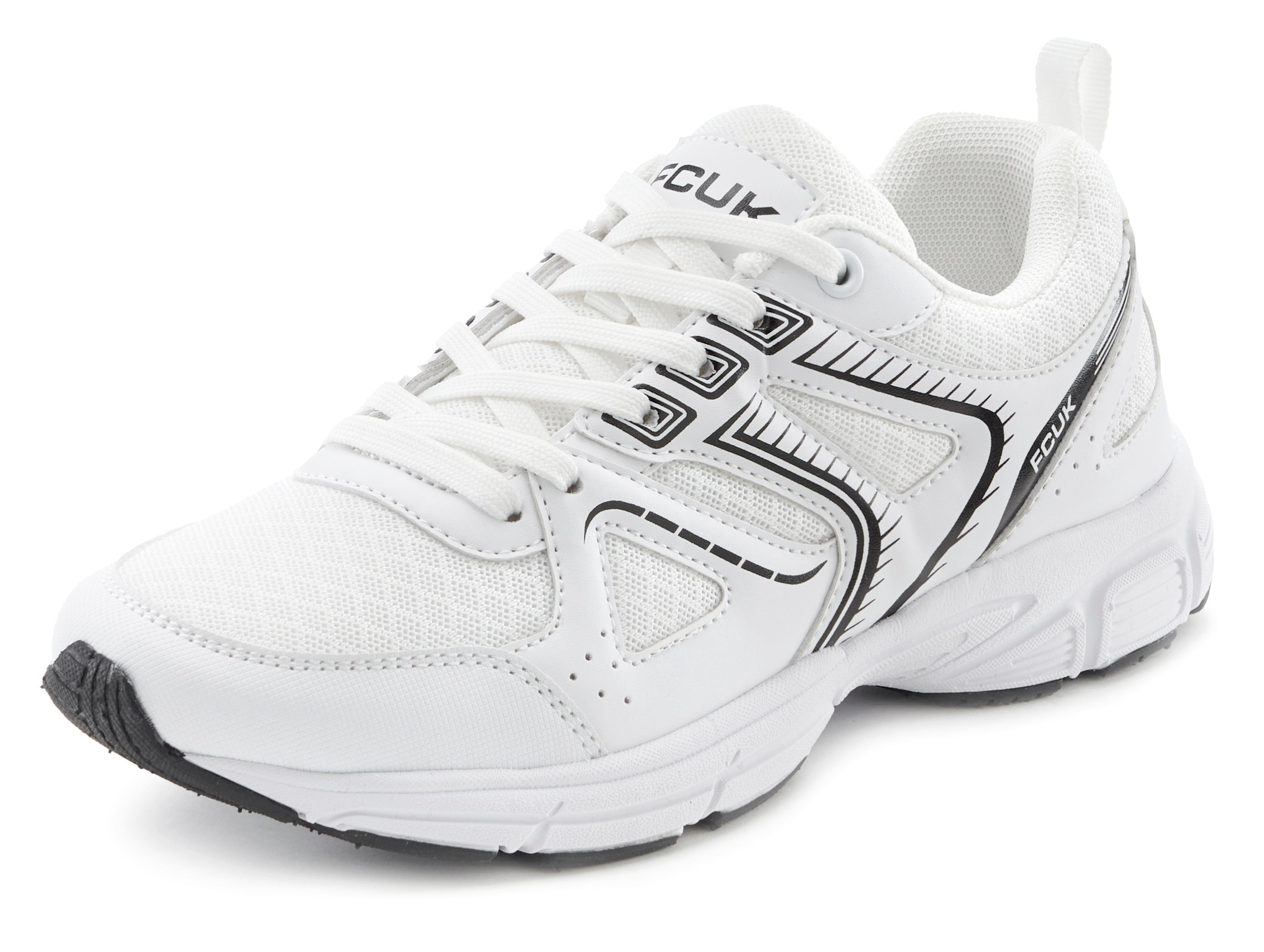 FCUK Sneaker, Freizeitschuh, Halbschuh mit ultraleichter flexibler Sohle VEGAN