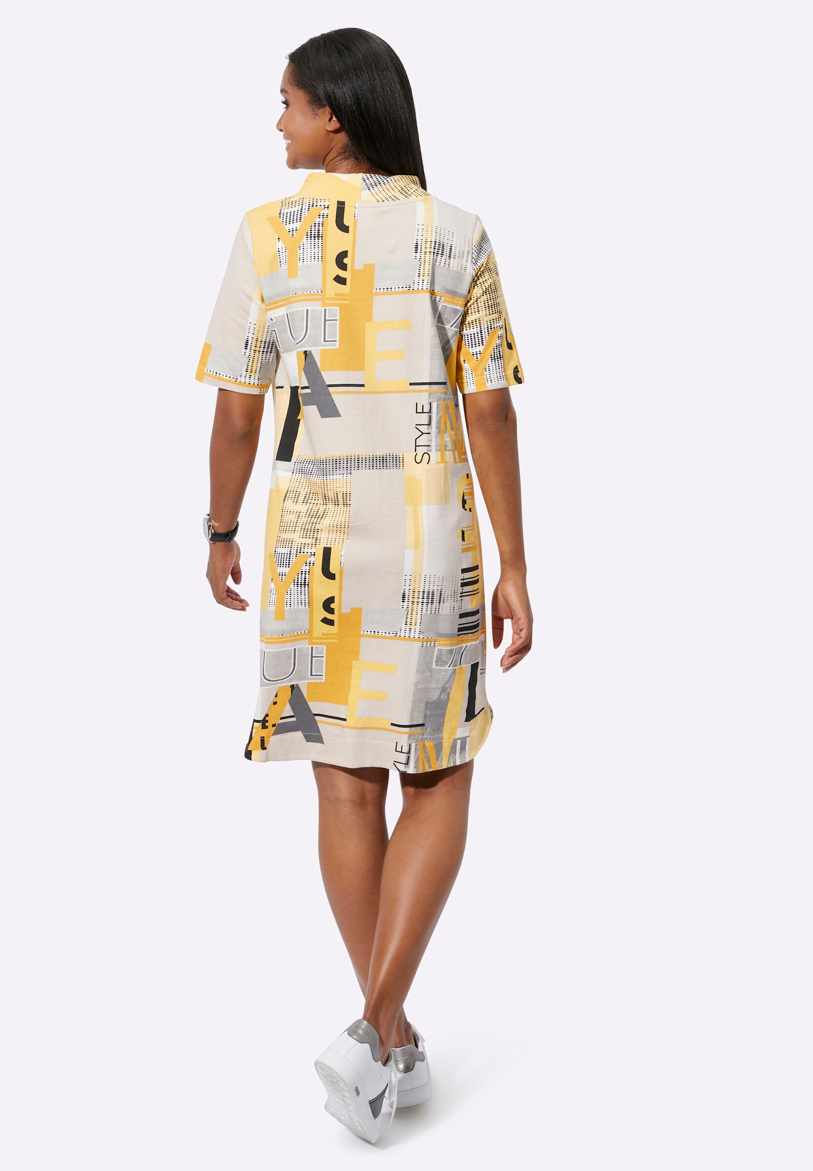 Witt Sommerkleid »Shirtkleid Jerseykleid mit Lettering-Print«