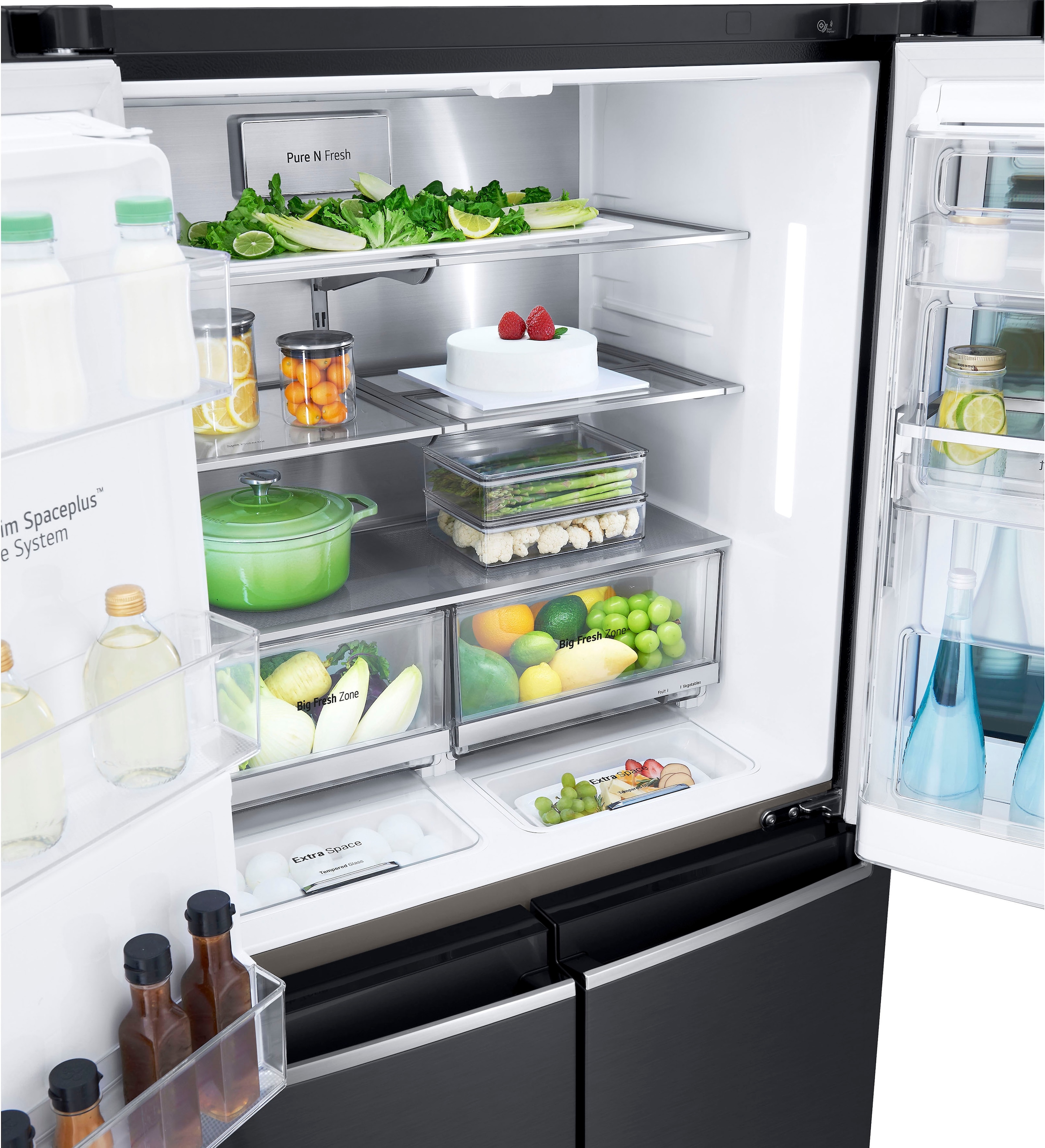 LG Side-by-Side InstaView® MultiDoor »GMX945MCCF«, Craft Ice Bereiter, InstaView™