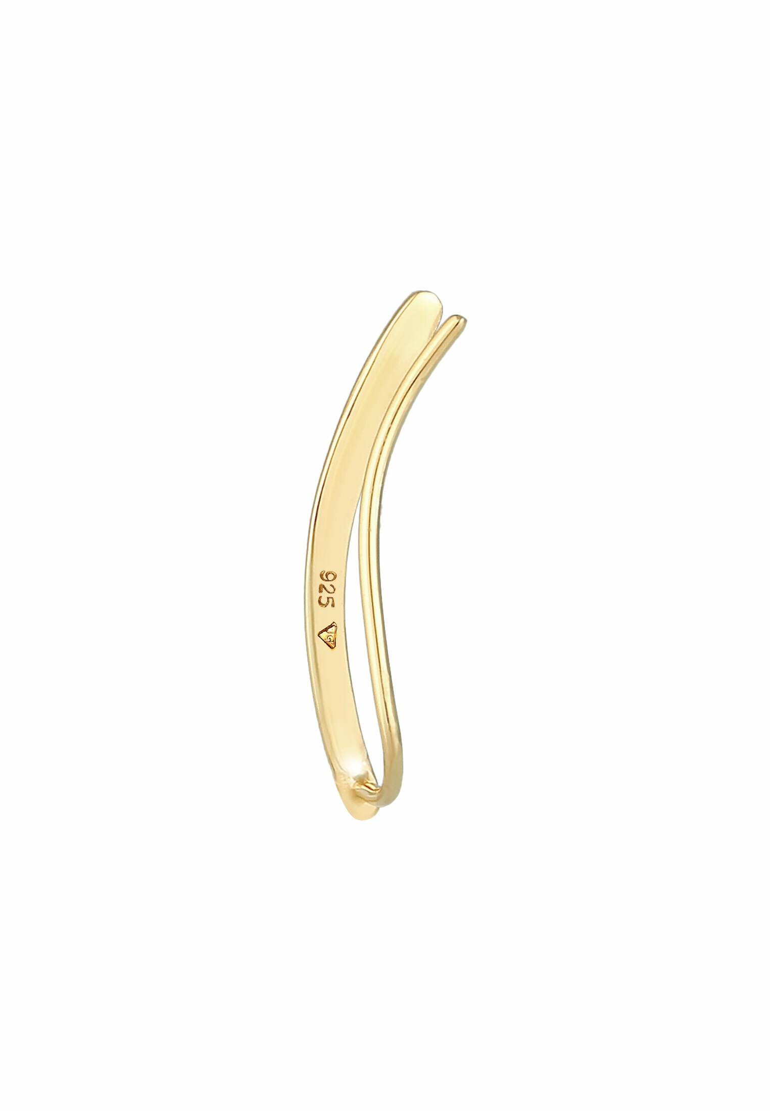 Elli Ohrklemme »Ohrringe Single Earclimber Ohrklemme Gewölbt 925 Silber«