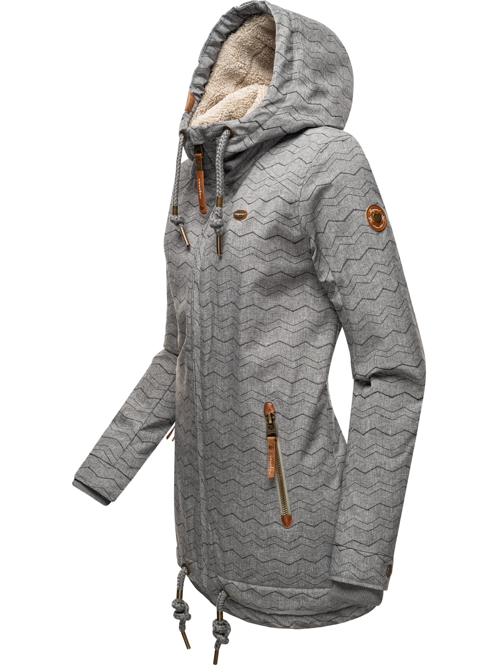 Ragwear Winterjacke »Winterjacke Zuzka Winter«, mit Kapuze, Wasserdichter Winterparka mit Teddyfleece Innenfutter