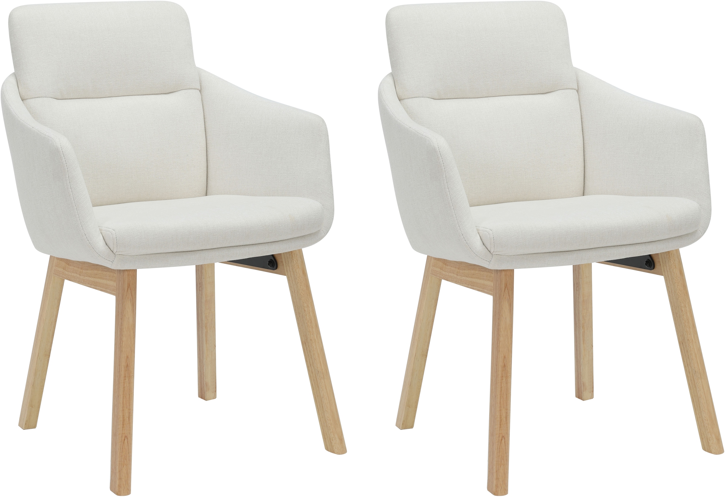 OTTO home Esszimmerstuhl »Hadelin« () 1 Stk.pflegeleichter Webstoff, massives Echtholzgestell, Sitzhöhe ca. 50 cm