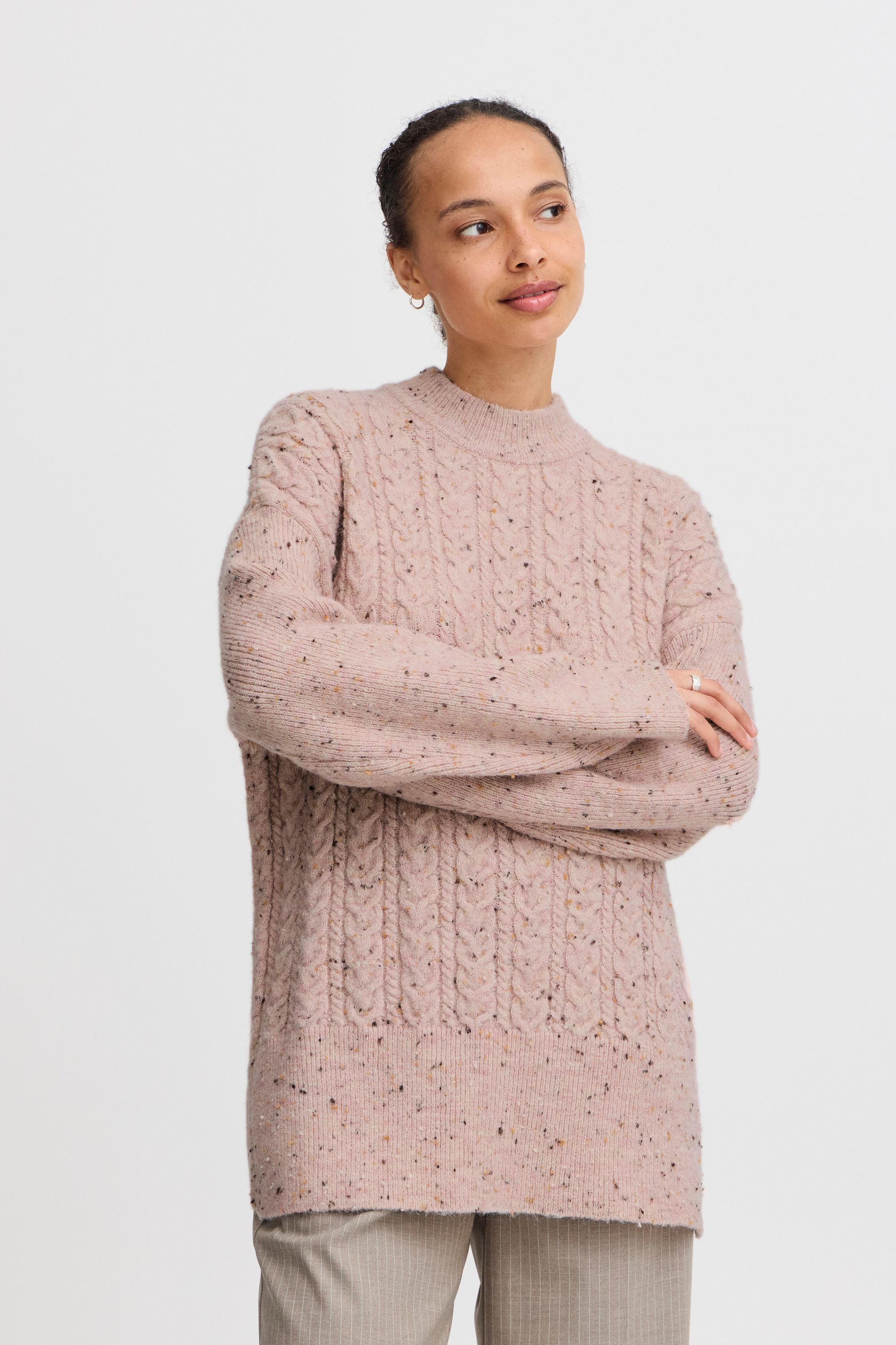 b.young Strickfleece-Pullover »Strickpullover BYNATA CABLE JUMPER«