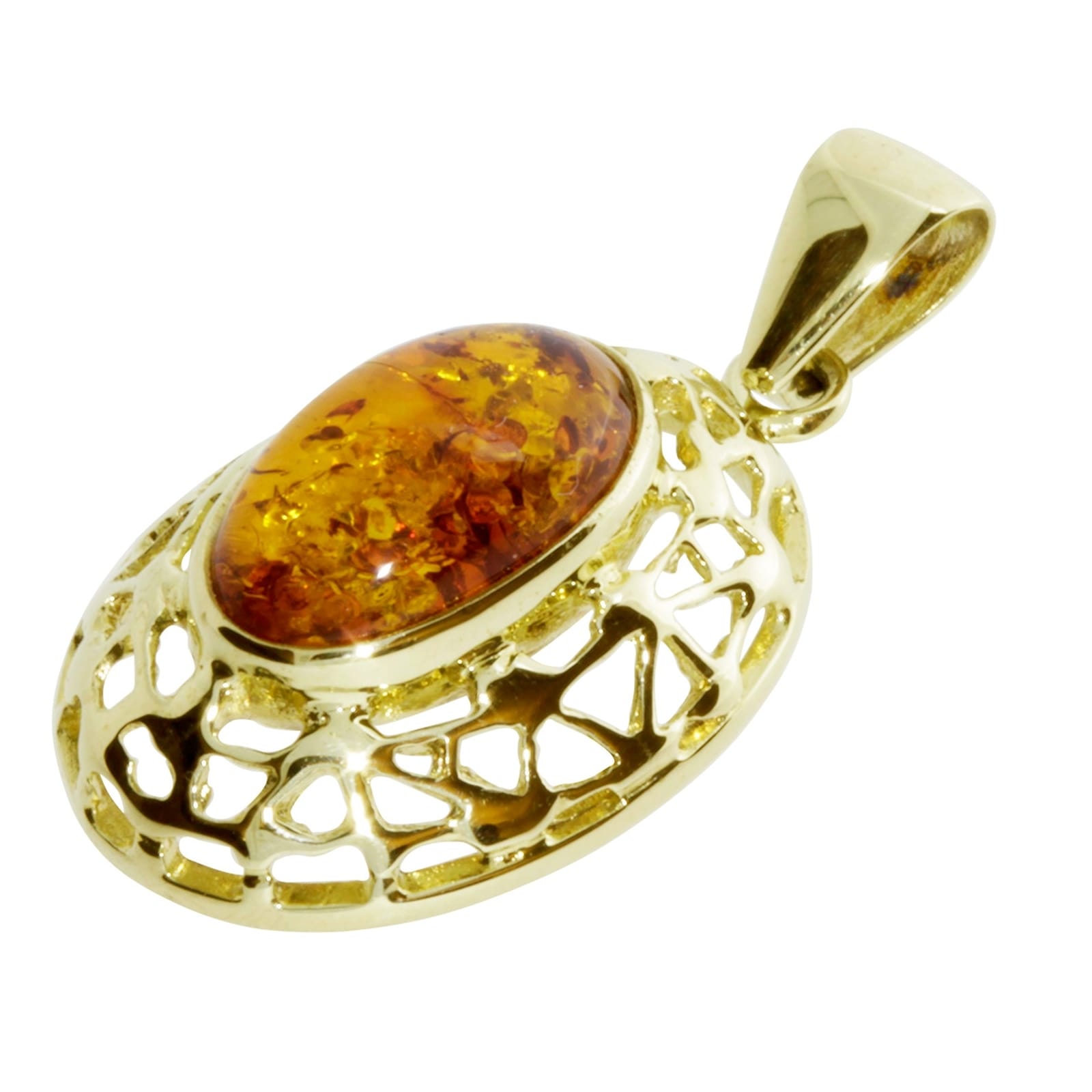 OSTSEE-SCHMUCK Kettenanhänger »- Vara - Gold 333/000 - Bernstein«