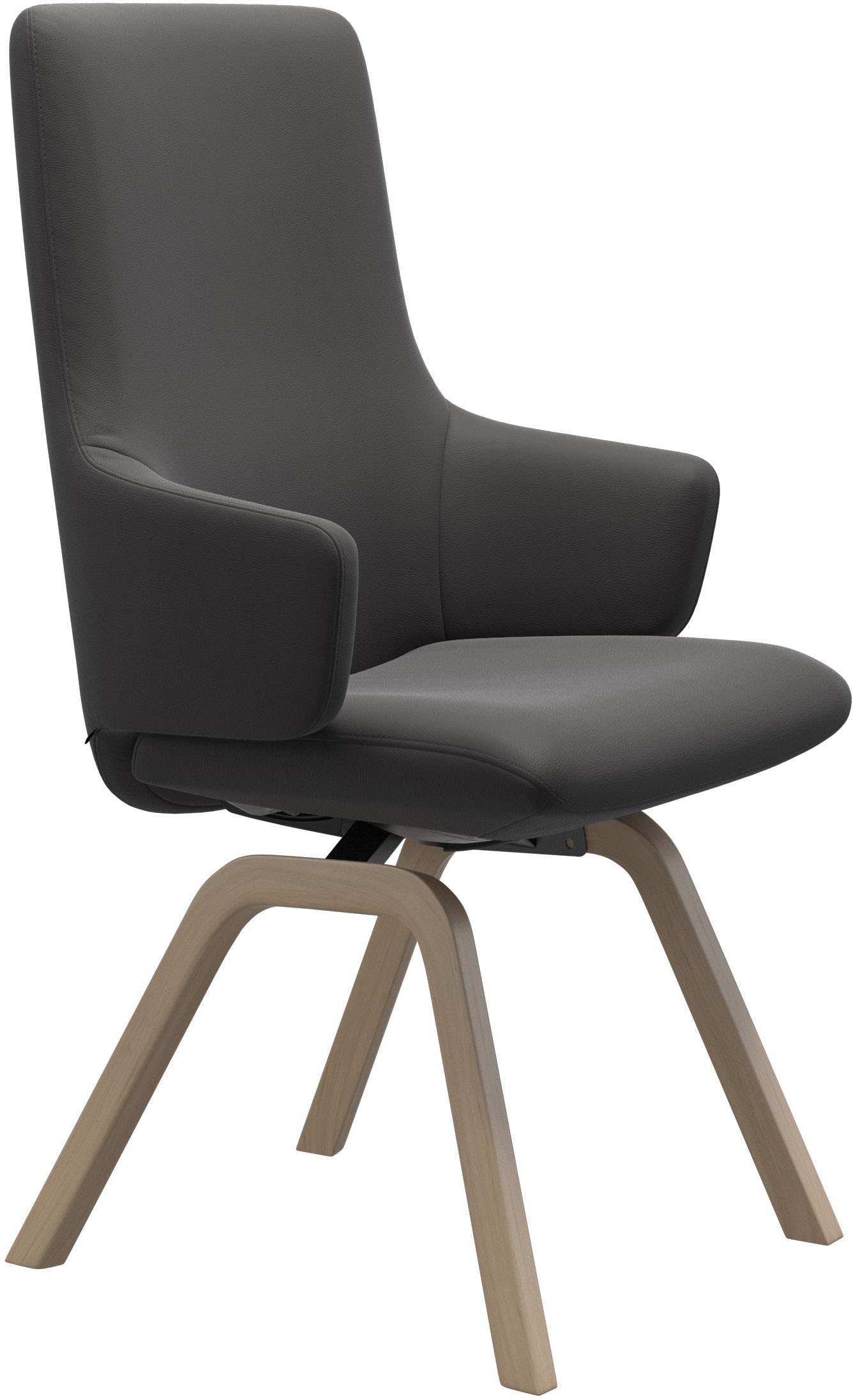 Stressless® Polsterstuhl »Laurel«, Leder PALOMA, High Back mit Armlehne, Größe L, schräggestellte Beine in Walnuss