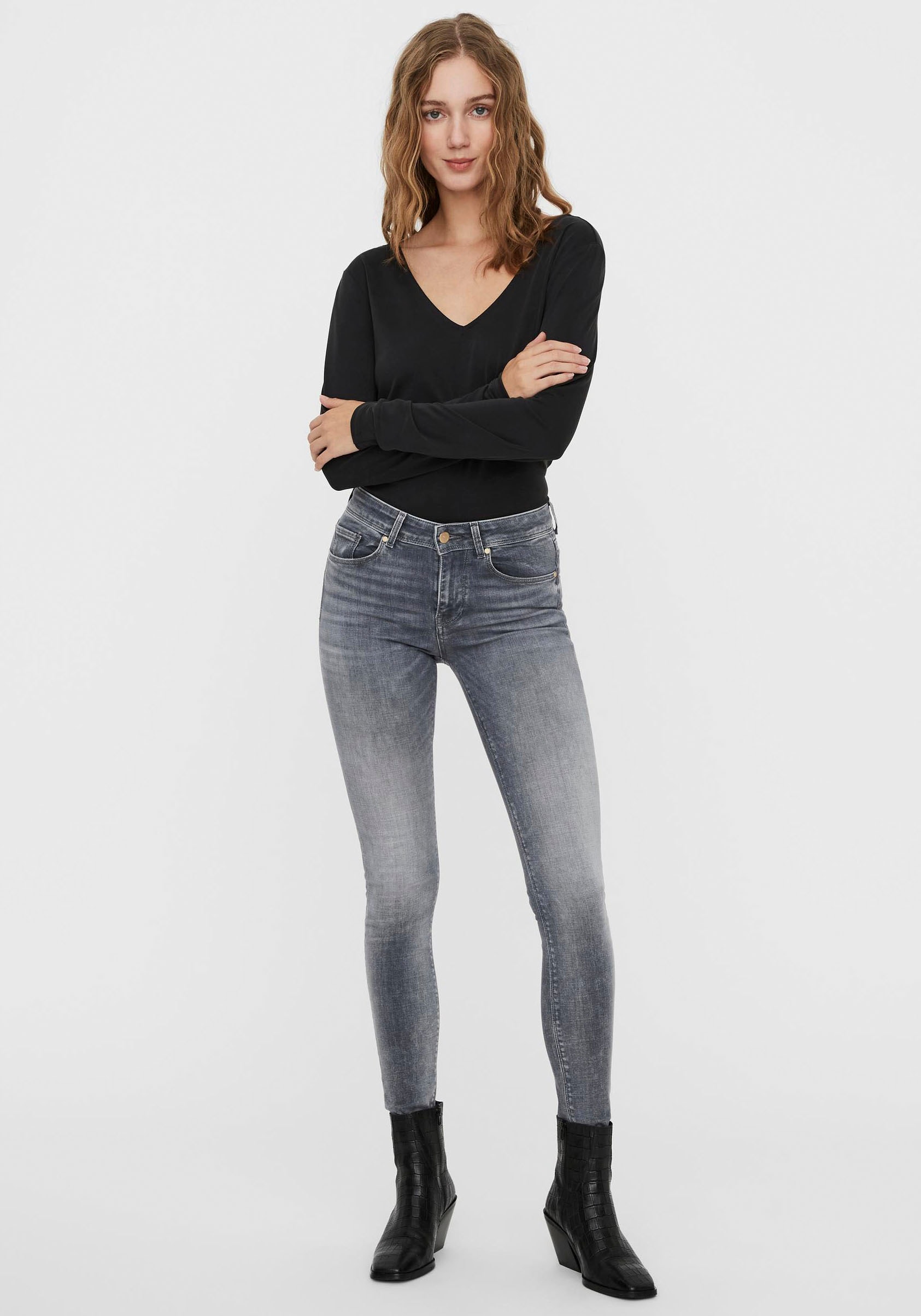 Vero Moda Skinny-fit-Jeans »VMLUX MR SLIM JEANS«