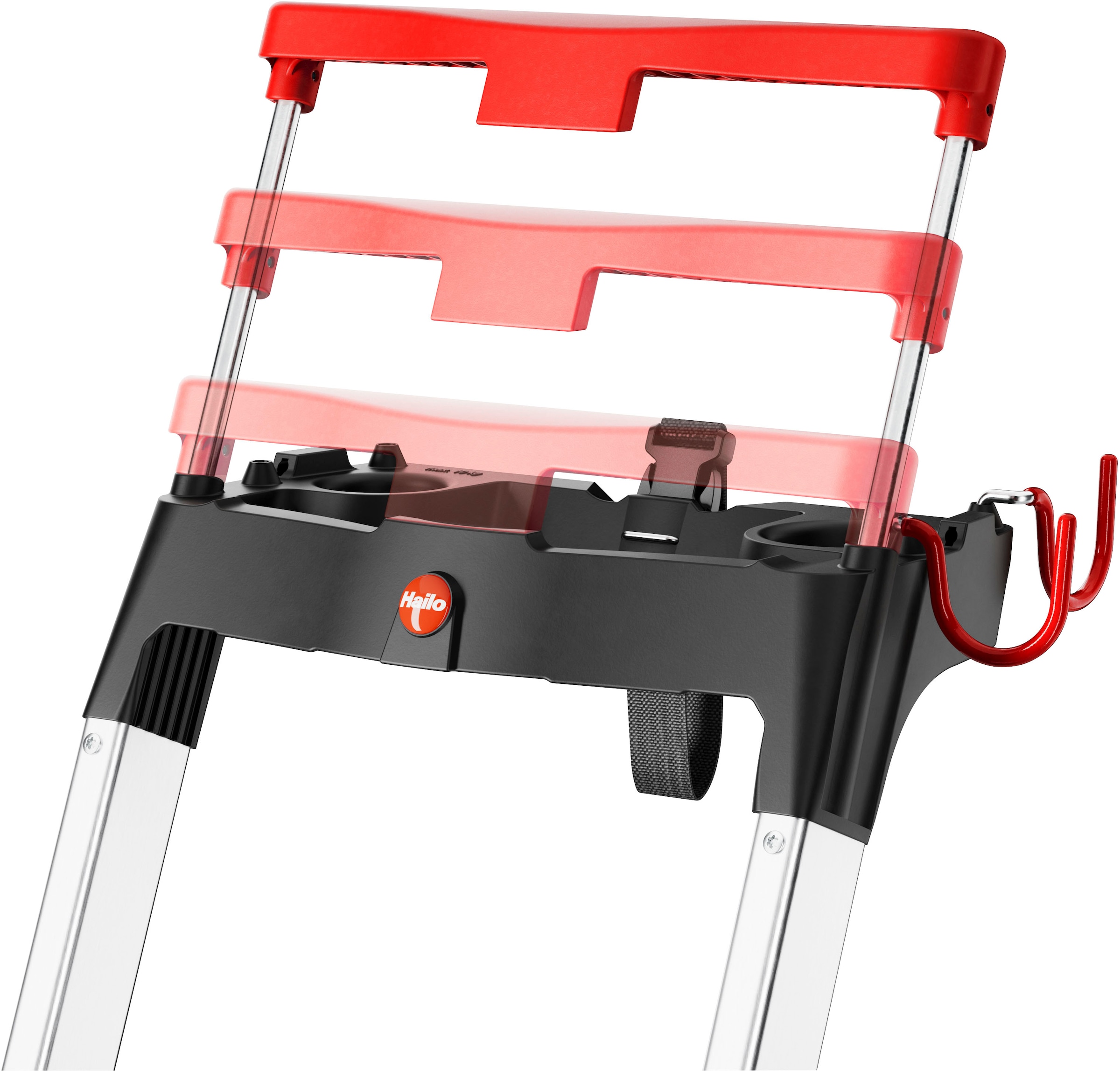 Hailo Stehleiter »L100 TopLine« Alu-Sicherheits-Stehleiter  7 Stufen