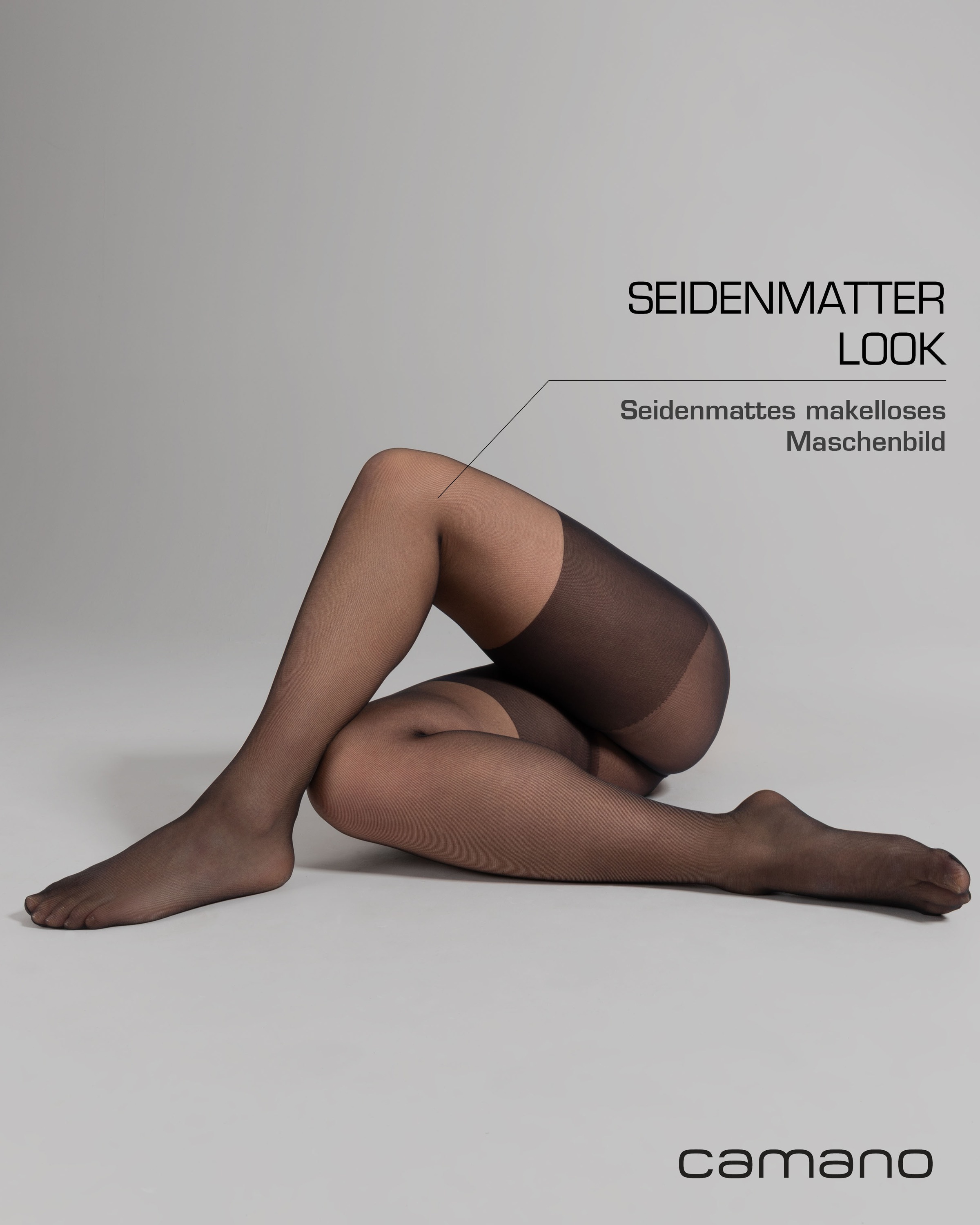 Camano Feinstrumpfhose »fine curvy«, (2er Pack), mit großen Größen