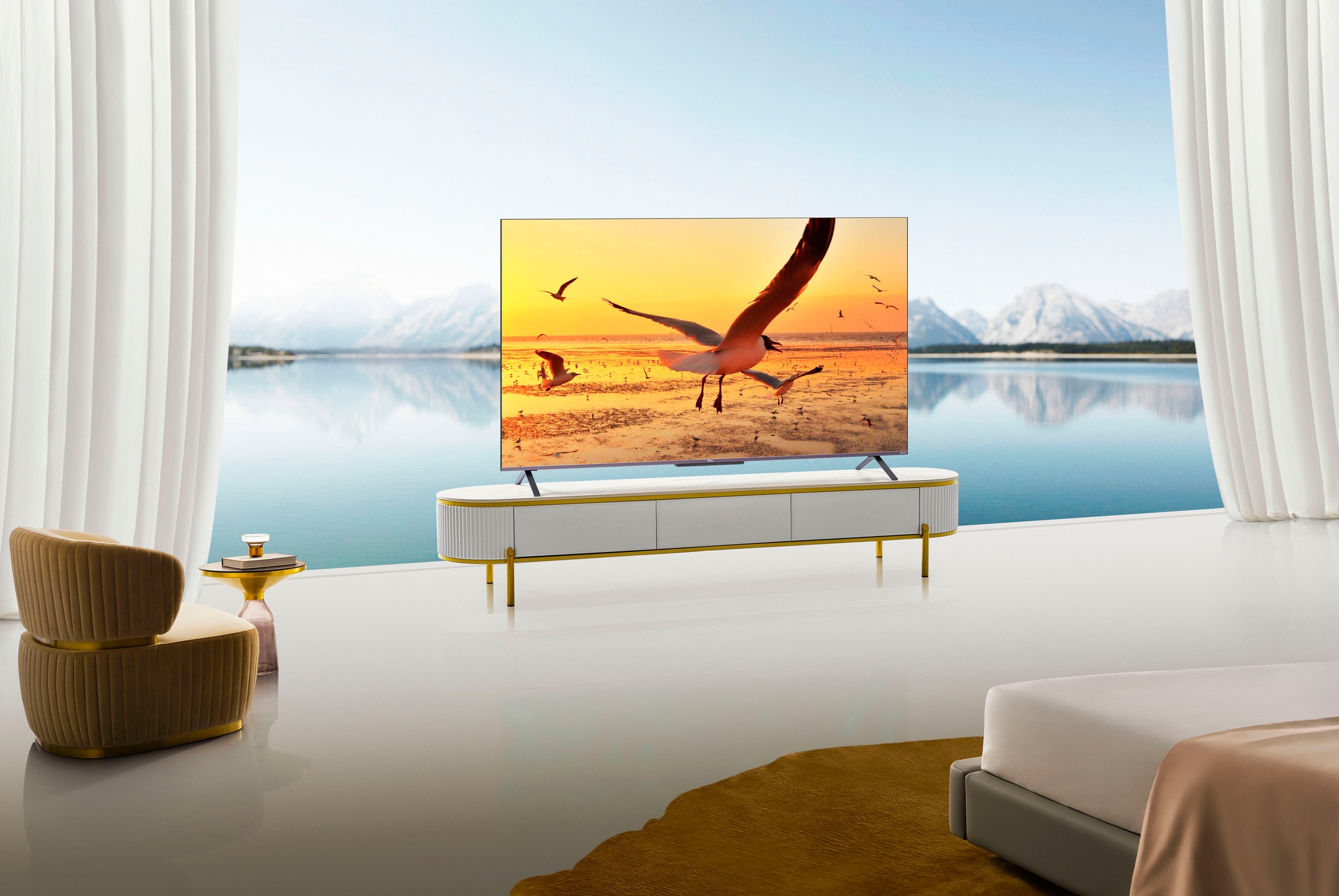TCL QLED-Fernseher »65C722X1«, 4K Ultra HD, Smart-TV-Android TV, Android 11, Onkyo-Soundsystem