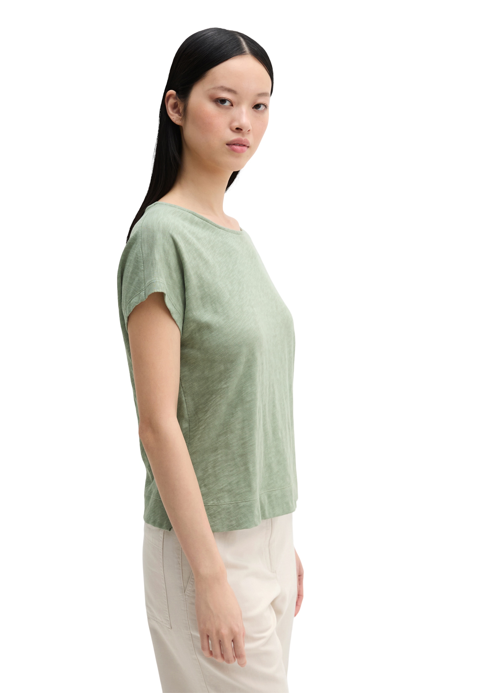 Marc O'Polo T-Shirt regular aus weichem Baumwoll-Slub-Jersey