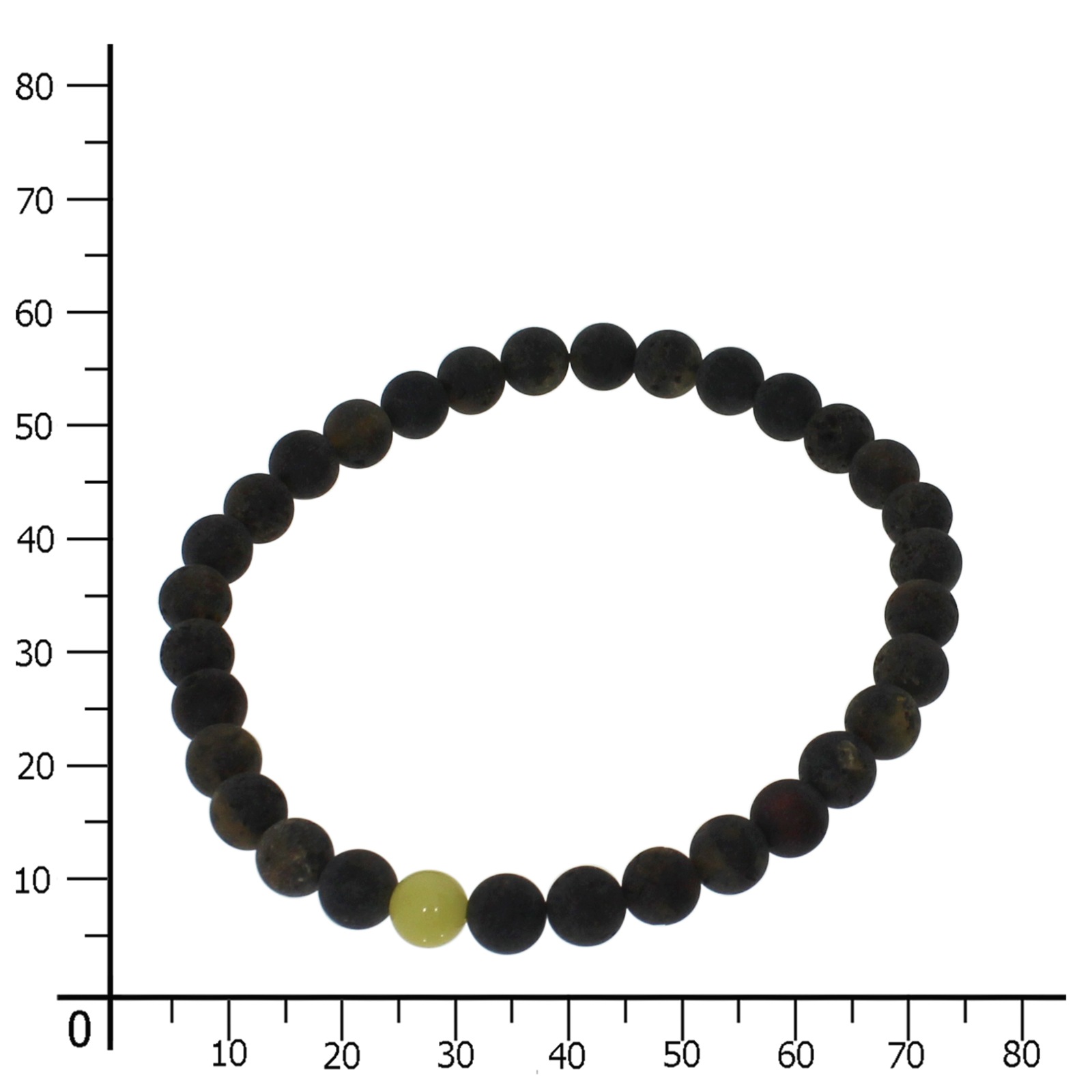 OSTSEE-SCHMUCK Armband »- Kugel 6 mm - Bernstein -,«