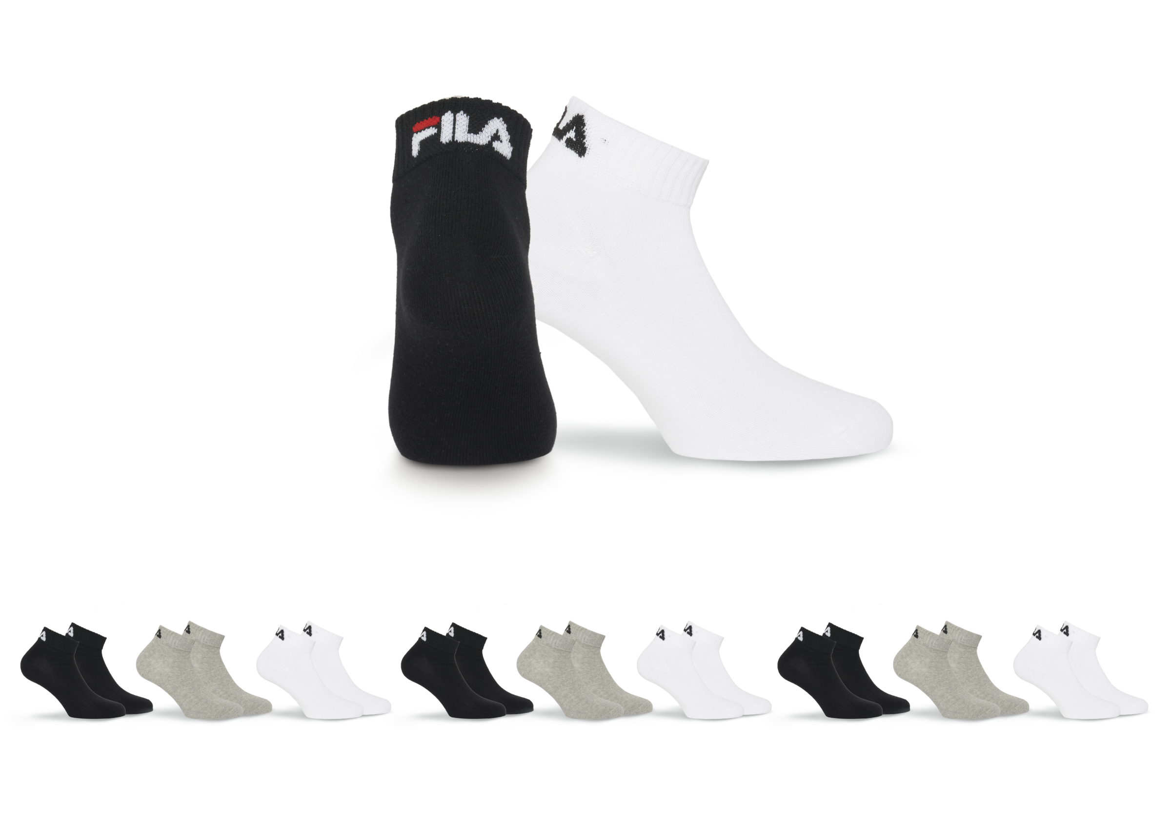 Fila Kurzsocken, (9er Pack), mit klassischem Logo