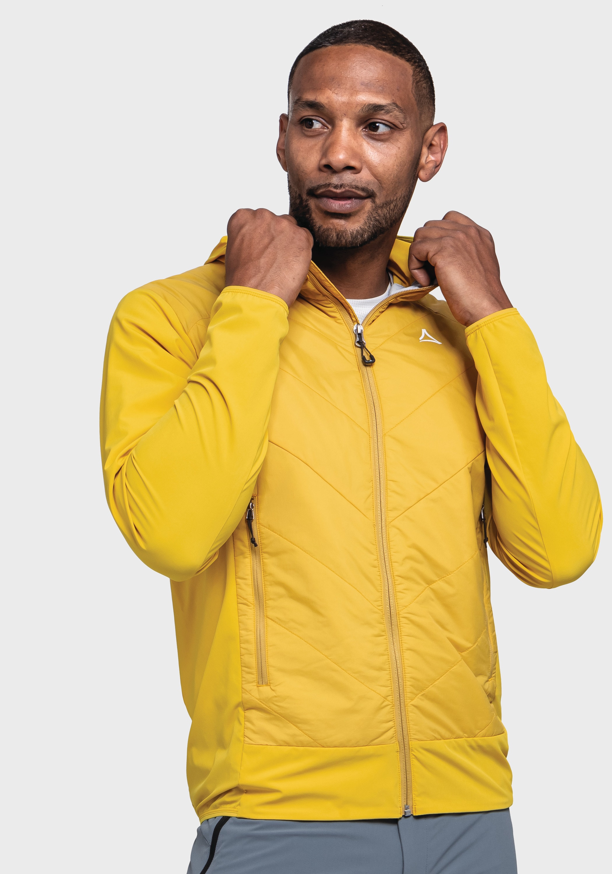 Schöffel Funktionsjacke »Hiking Hybrid Jk Style Blaueis MNS«, mit Kapuze