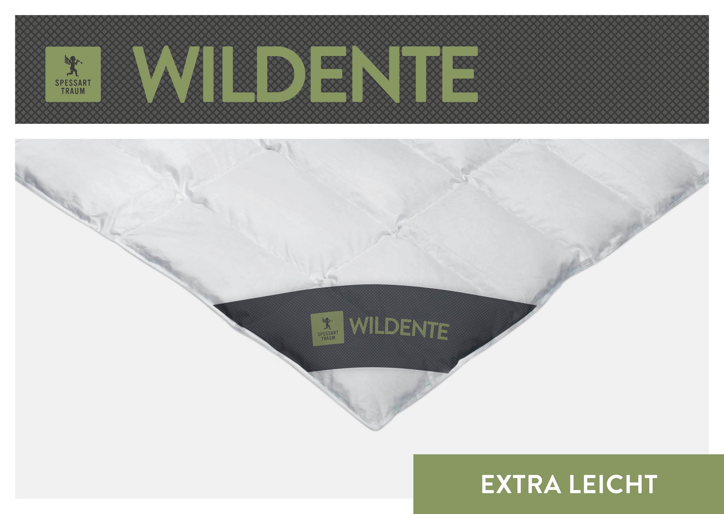 SPESSARTTRAUM Daunenbettdecke »Wildente Bettdecken 135x200cm & weitere Größen«, extraleicht, Füllung 100% Daunen, Bezug 100% Baumwolle, (1 St.), Bettdecken Ganzjahresbettdecke, Winter, Sommer