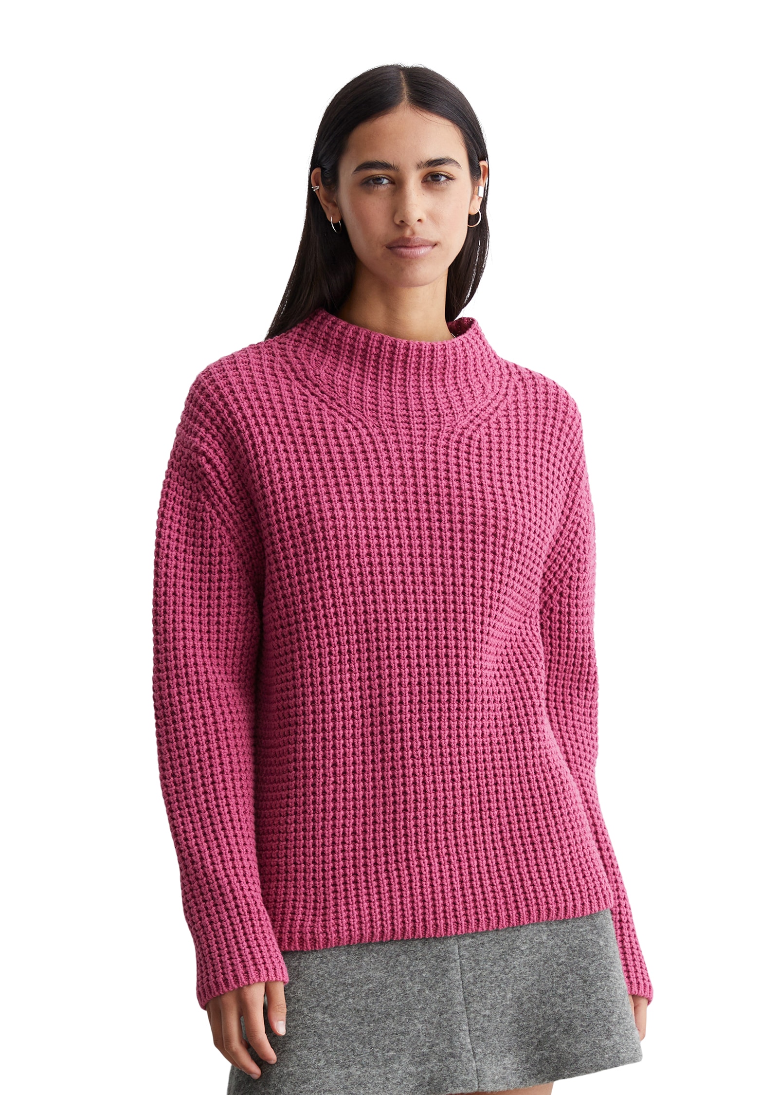 Marc O'Polo DENIM Stehkragenpullover, mit angesagtem Strickmuster