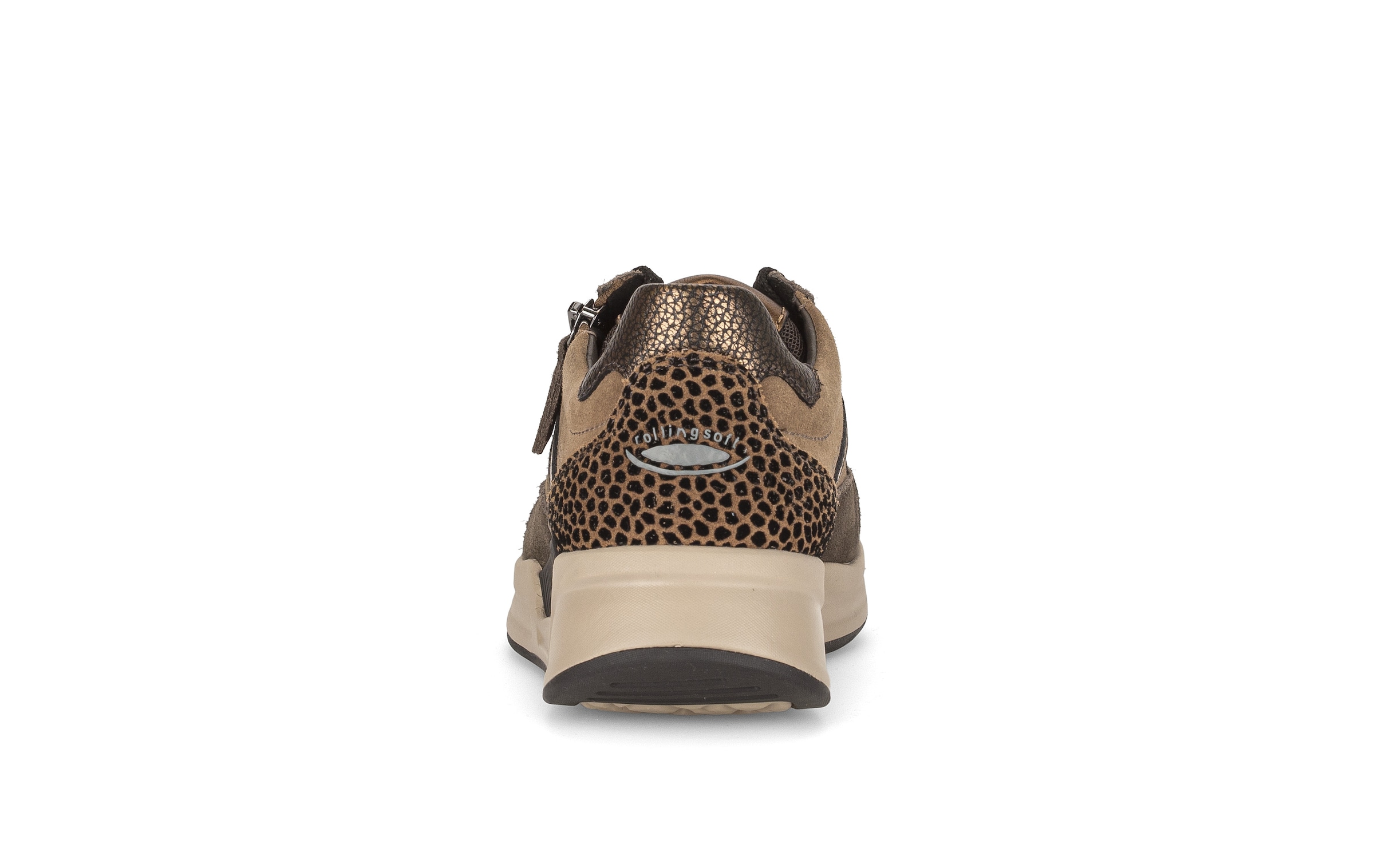 rollingsoft Keilsneaker  Schnürschuh, Freizeitschuh, Halbschuh mit Kontrastbesätzen