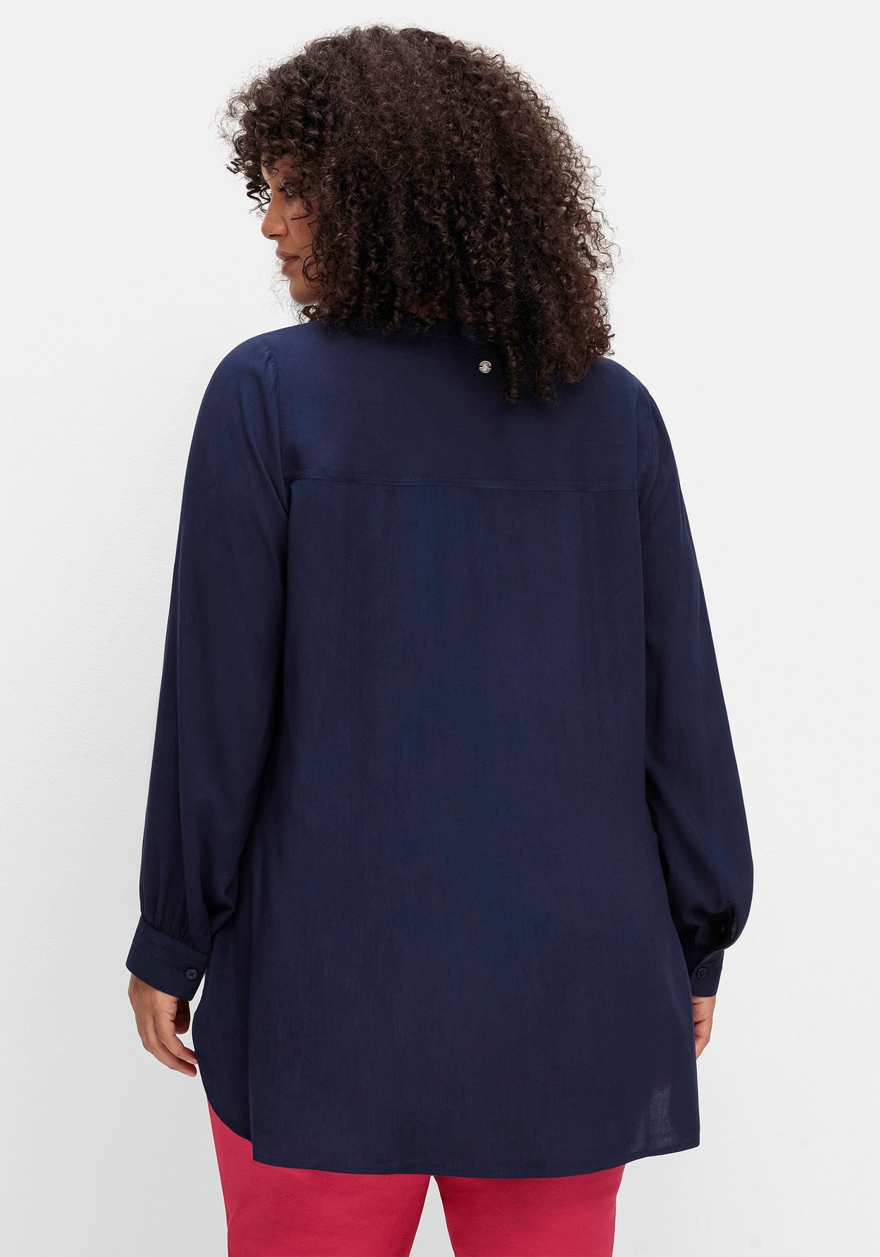 Sheego Longbluse »Longbluse mit tonigen Stickereien«