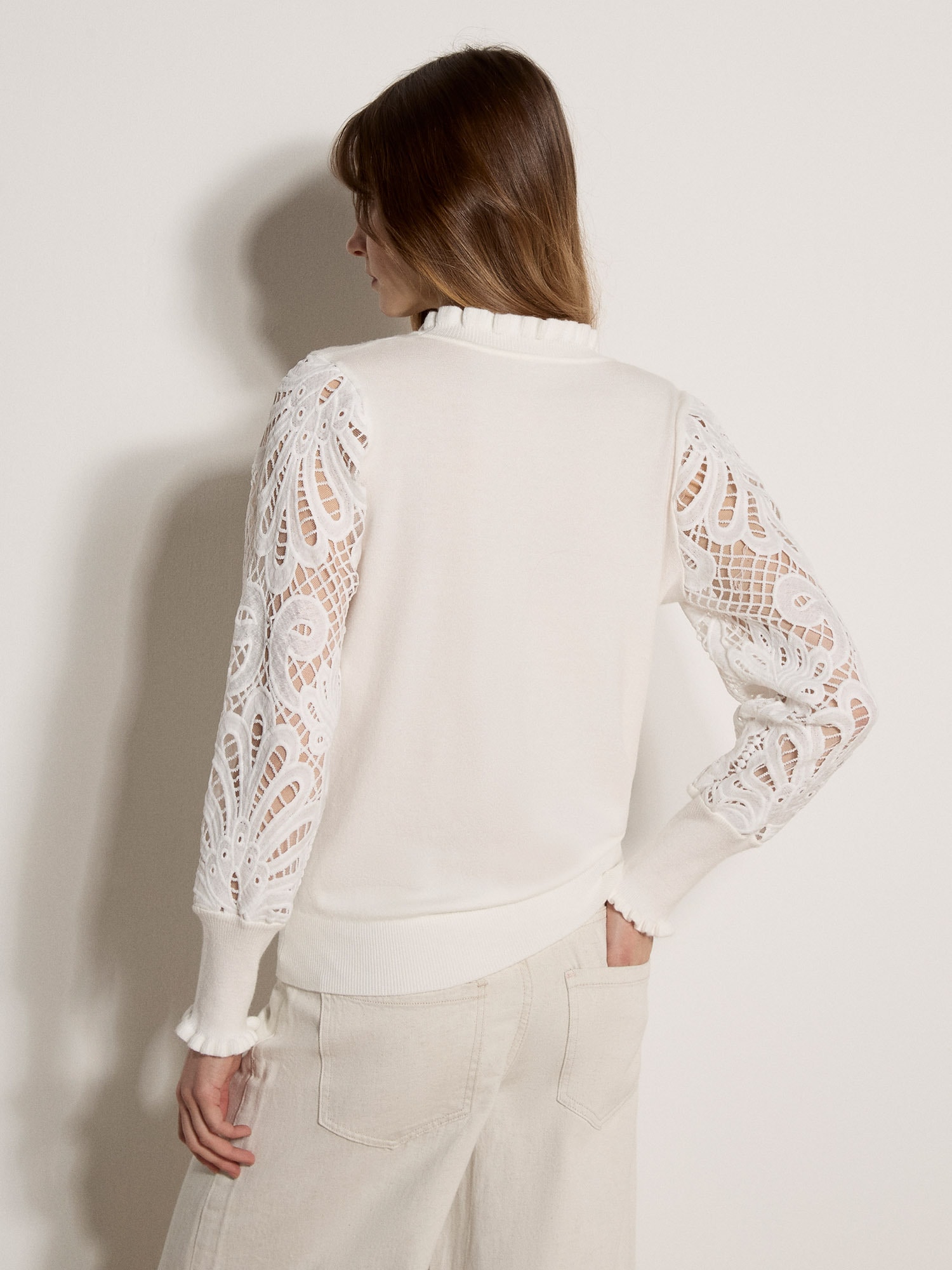 Apricot Strickpullover »Pullover« aus Spitze