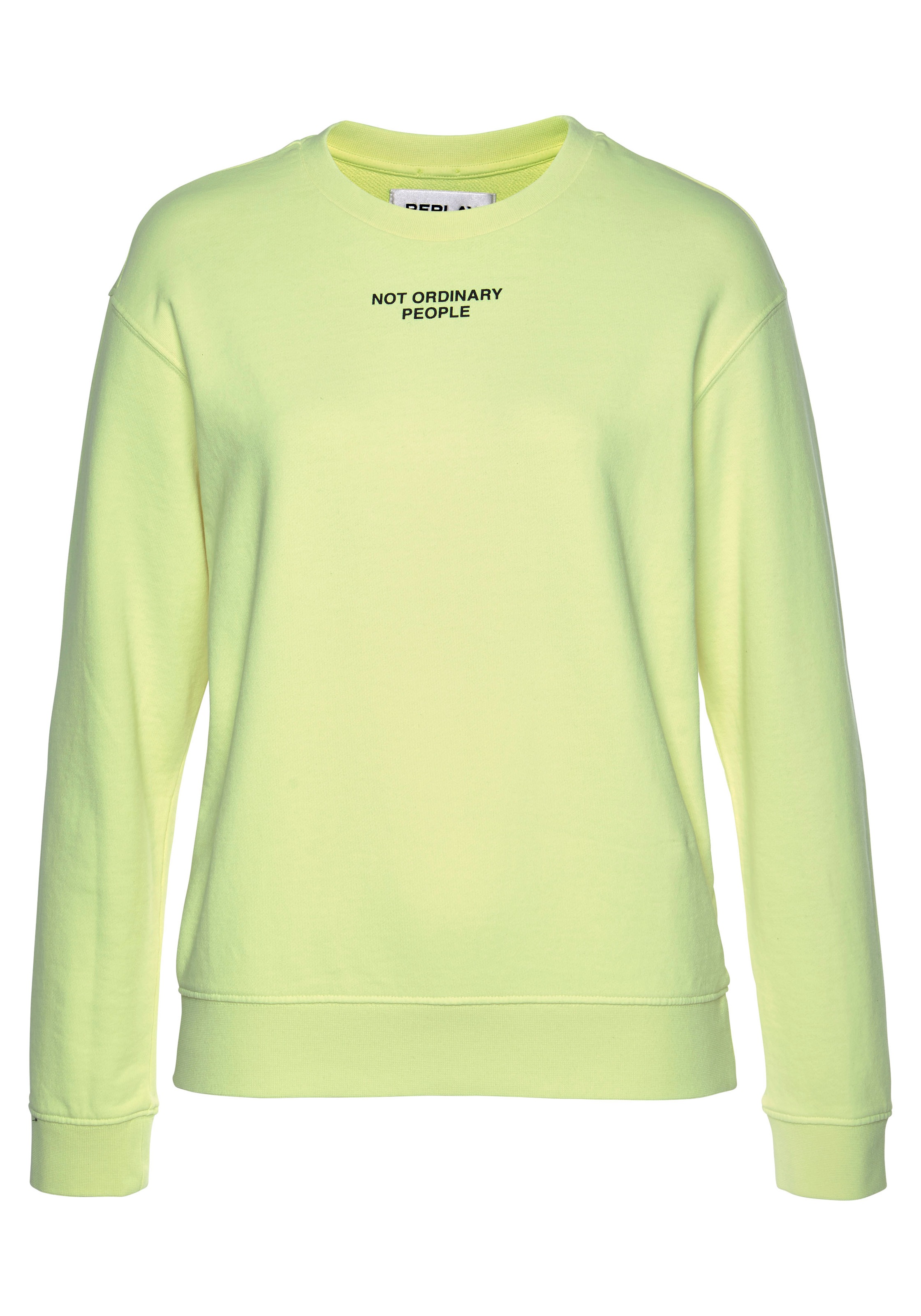Replay Sweatshirt, lässiger Sweater mit großem Logo Print auf der Rückseite