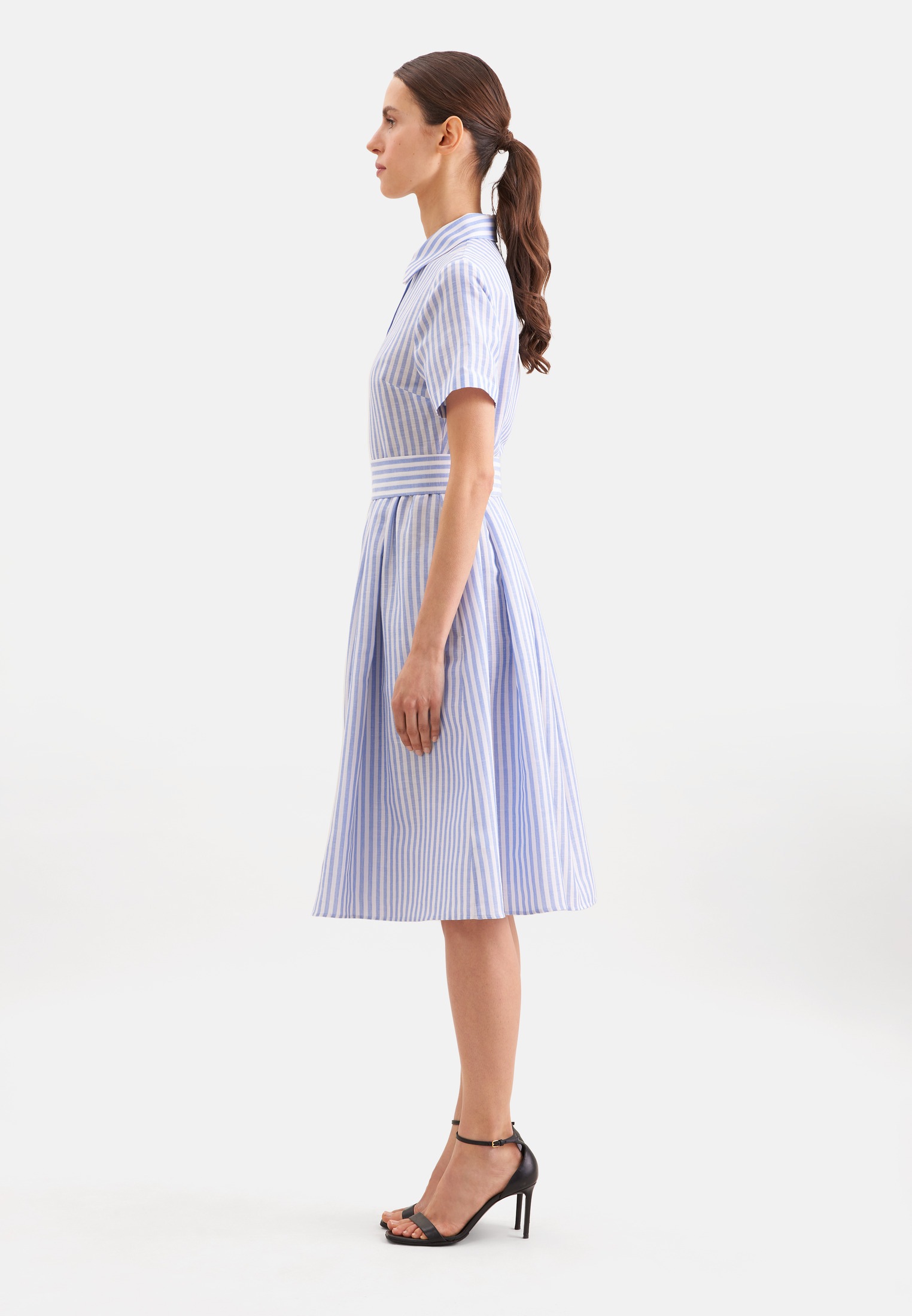 seidensticker Sommerkleid 1/1 Kragen Gestreift