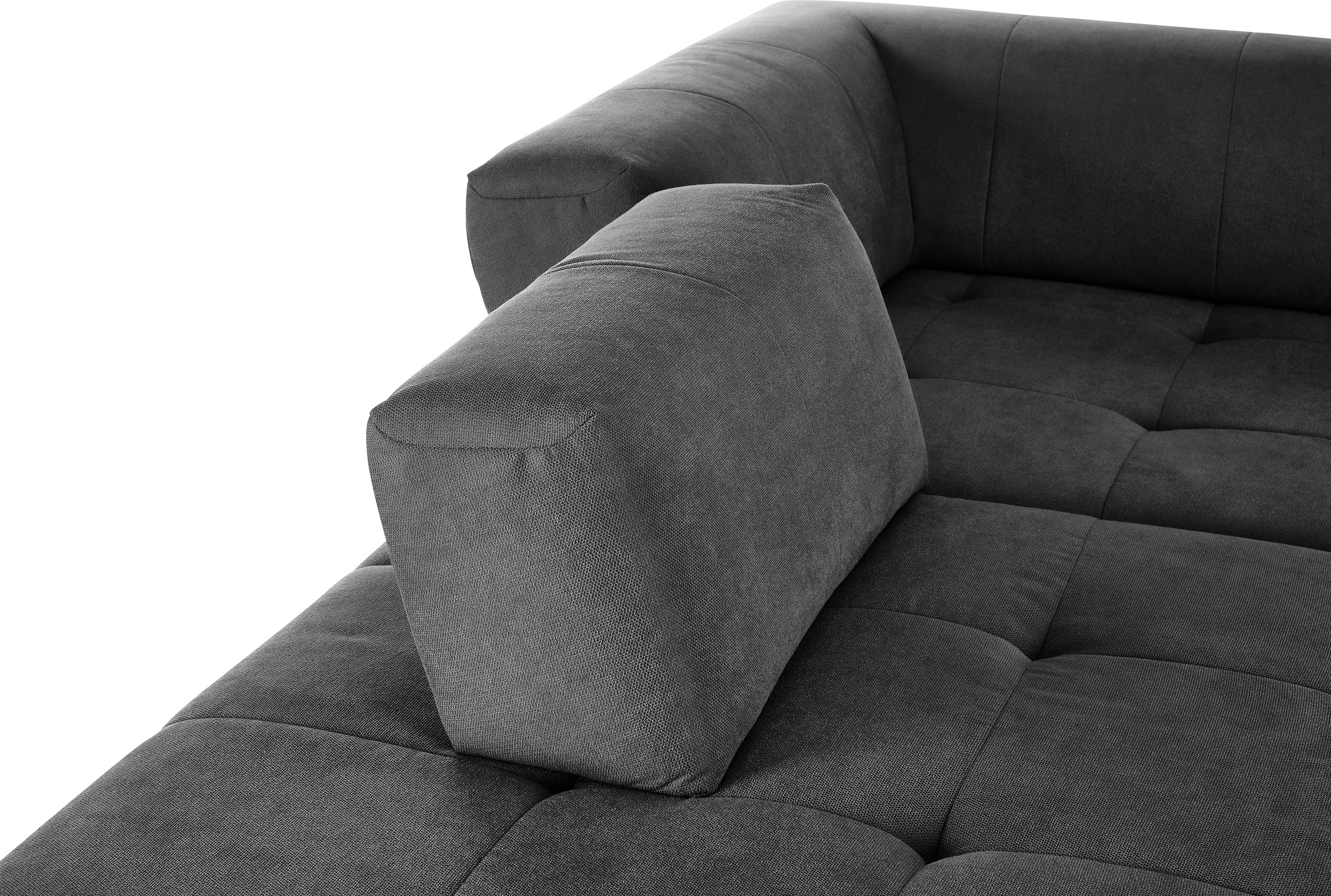 3C Candy Ecksofa »Yoshy Komfortsofa, bequem und modern, hochwertige Verarbeitungsdetails«, Zwei verschiedene Sitztiefen durch verstellbare Rückenlehne, L-Form