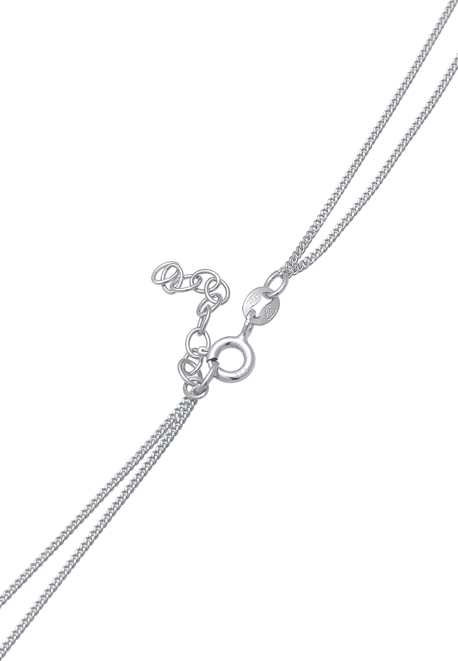 Elli Silberkette »Halskette Layer Evil Eye Blitz 925 Silber, mit Kristallen von Swarovski®«