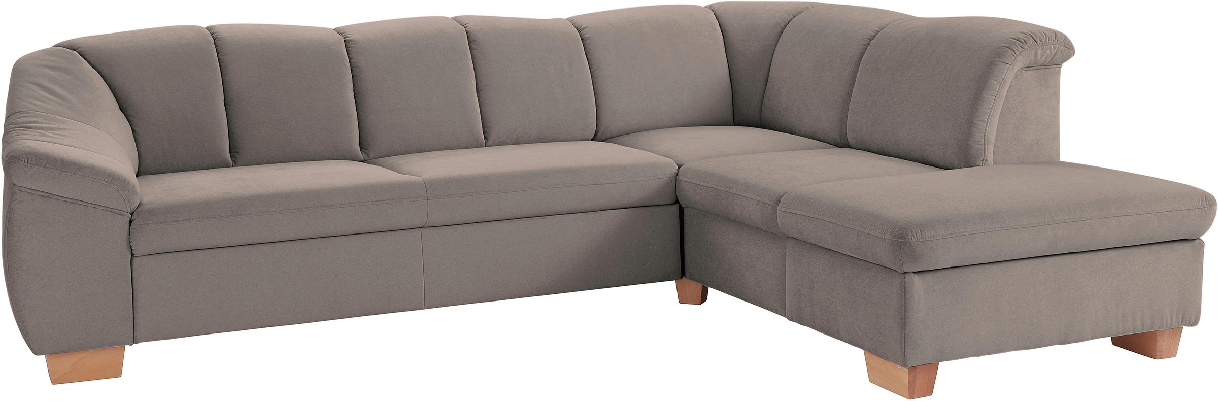 sit&more Ecksofa »Santo L-Form« mit Federkern, wahlweise mit Bettfunktion und Stauraum