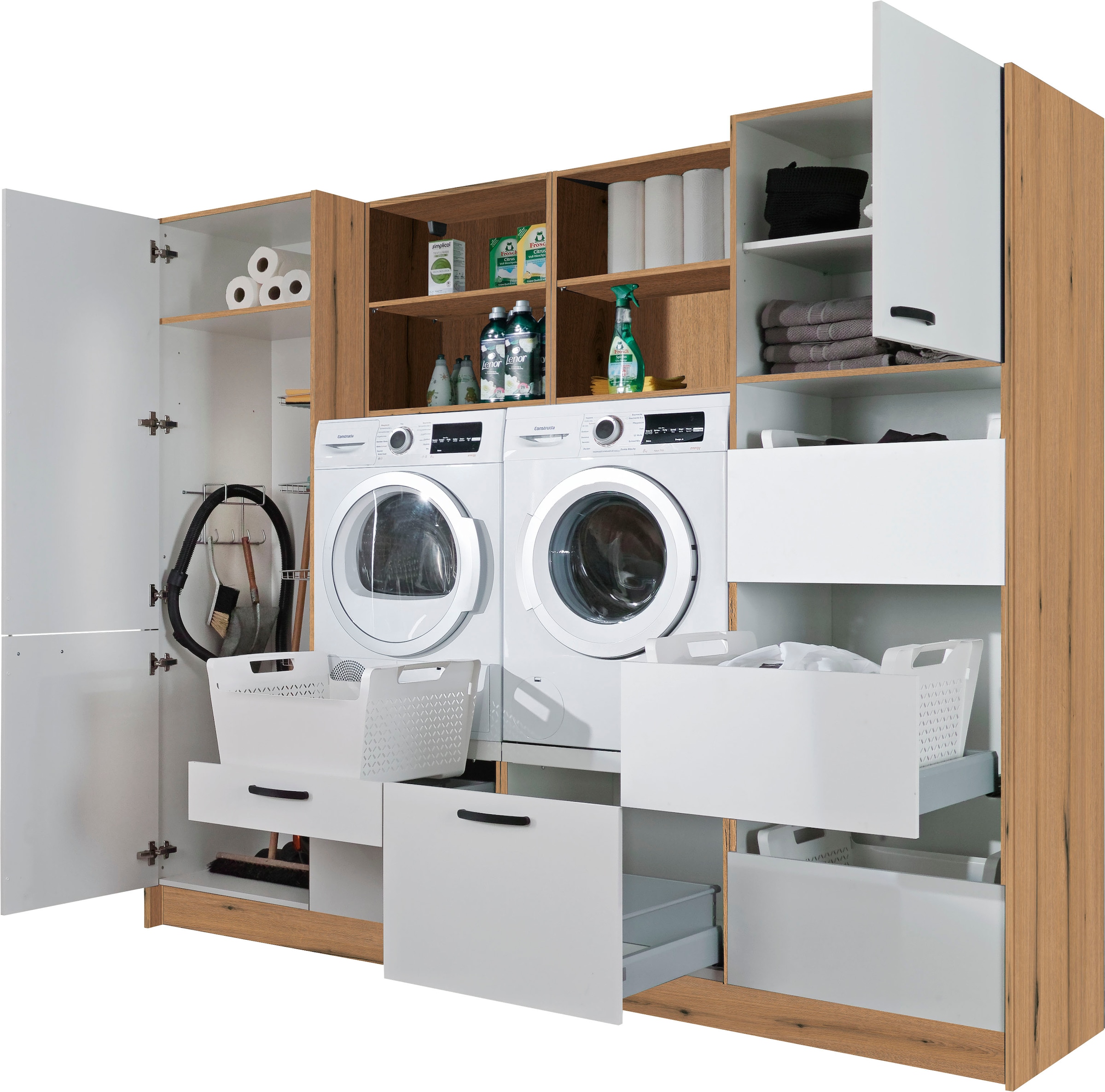 Express Küchen Schrank-Set »Arta« Komplett-Set, ohne Geräte, vormontiert, mit Soft-Close-Funktion, Stellbreite 245 cm, 9 Stk. tlg.