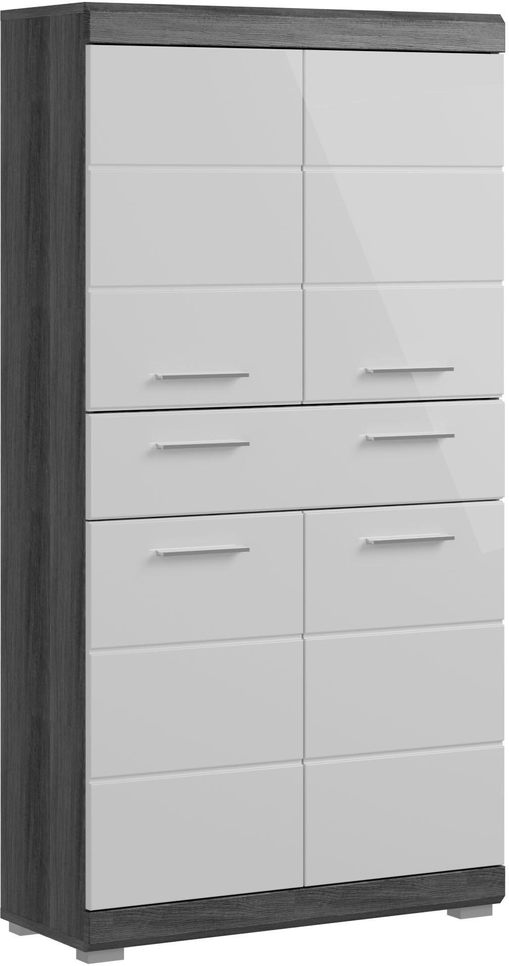 Midischrank »Siena, Breite 74cm, 4 Türen, 1 Schubkasten, 4 Fächer, MDF-Front«, in...