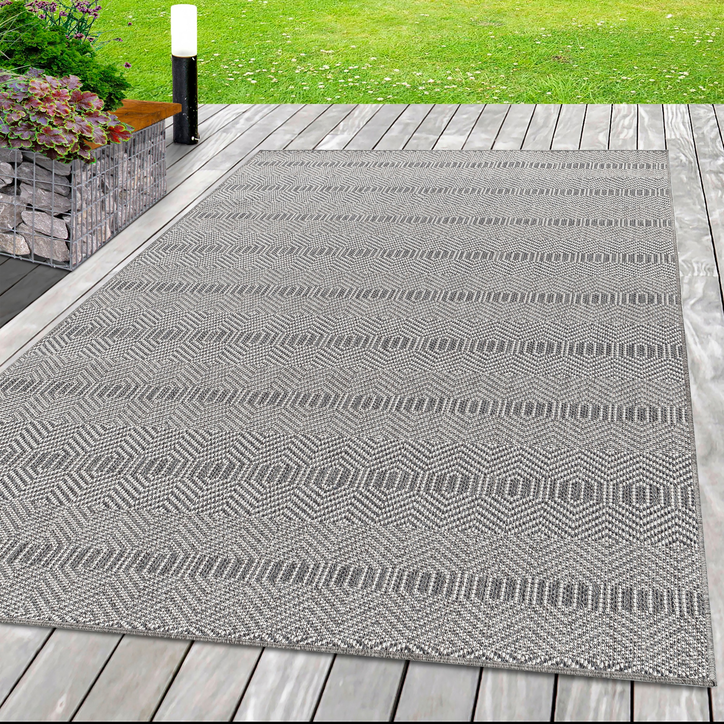 Ayyildiz Teppiche Teppich »ARUBA«, rechteckig, 6 mm Höhe, Pflegeleicht, Modern, In- und Outdoor geeignet