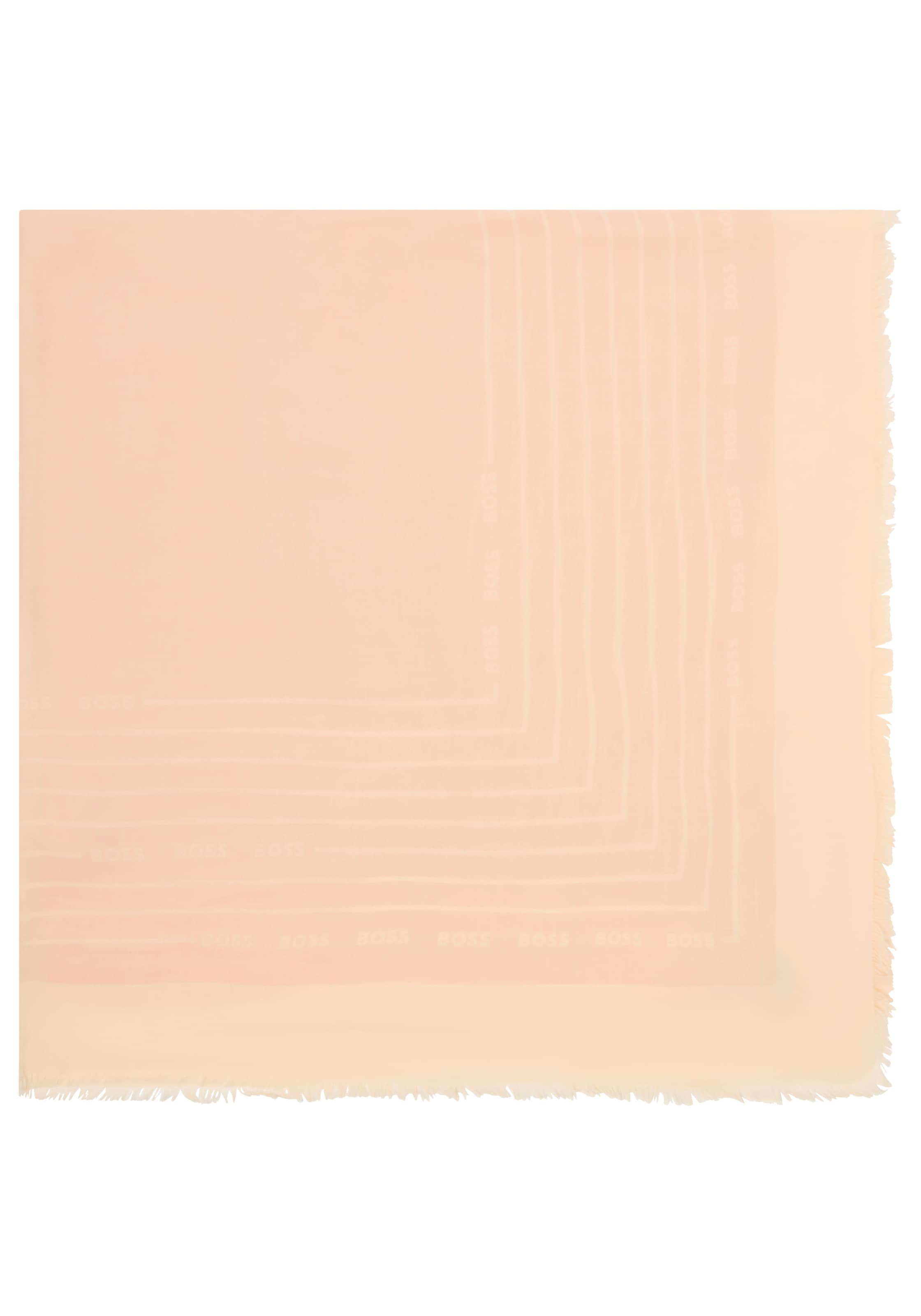 BOSS »Laik 120*120« mit BOSS-Logoschriftzügen, rundum kleine Fransen