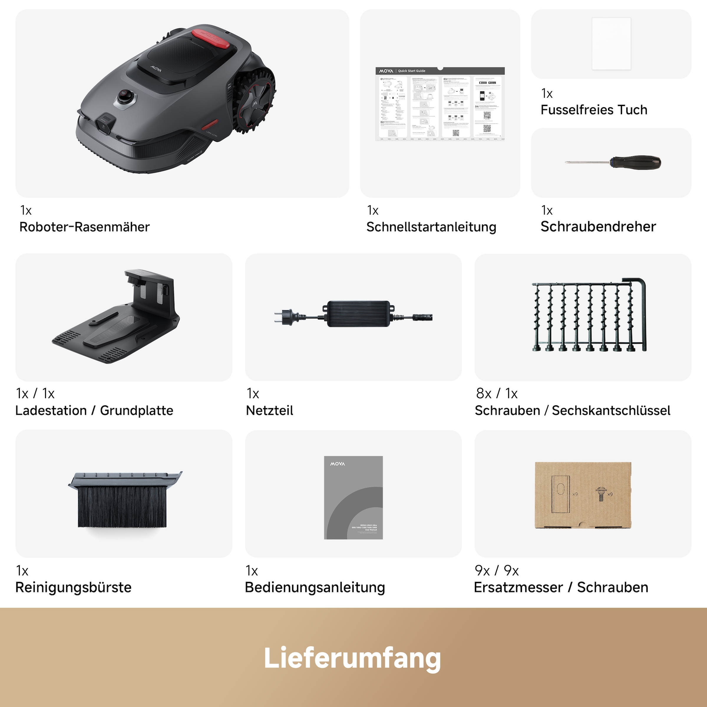 Mova Rasenmähroboter »Lidax Ultra 800«