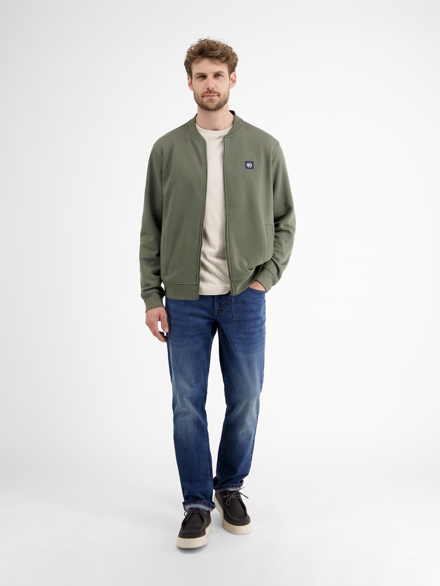 LERROS Sweatjacke »LERROS College-Sweatjacke für Herren«