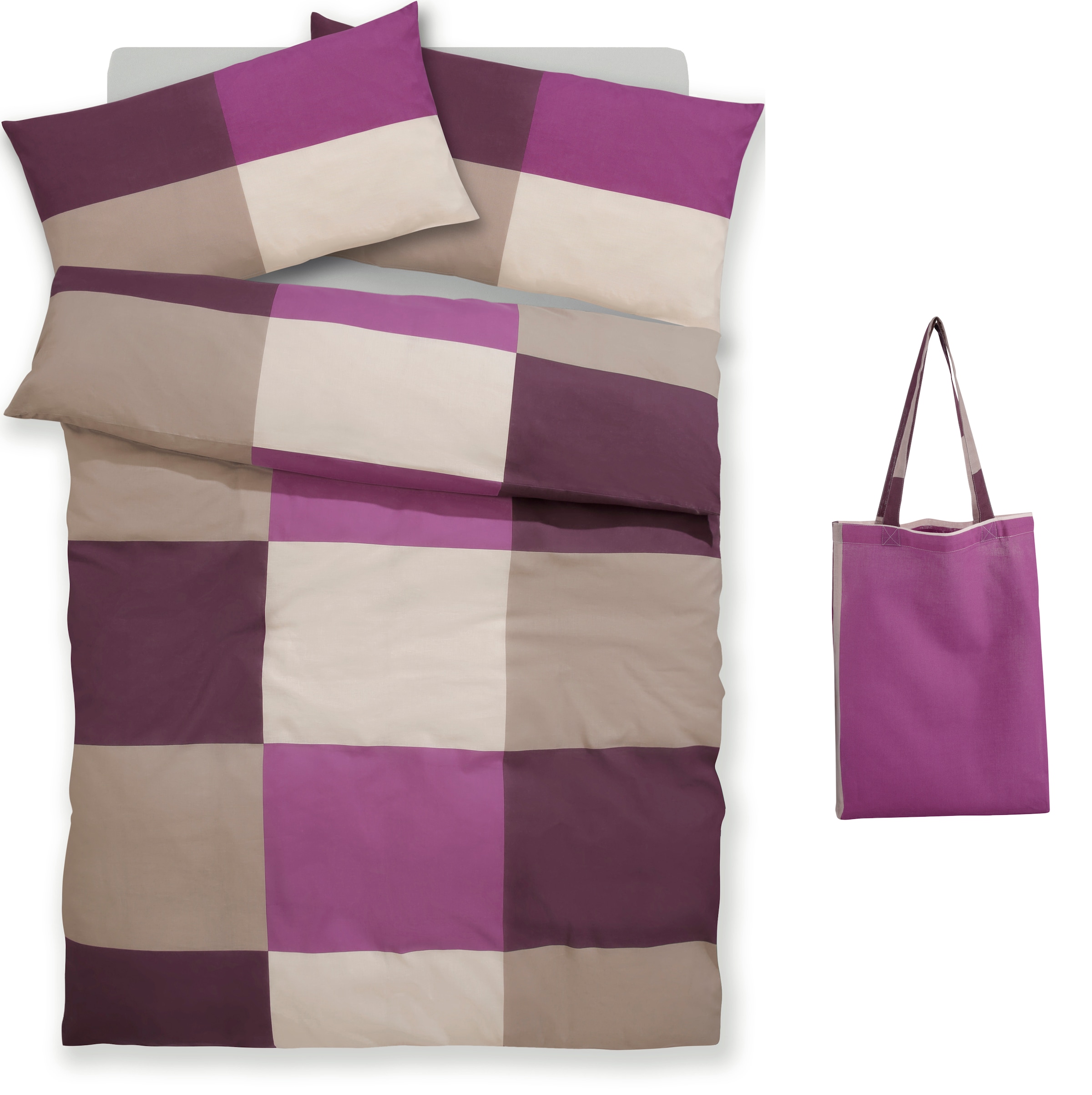 OTTO home Bettwäsche »Tirrell« 2 Bettwäsche ab Gr. 135x200 cm, 100% Baumwolle, Marke H.I.S by OTTO home
