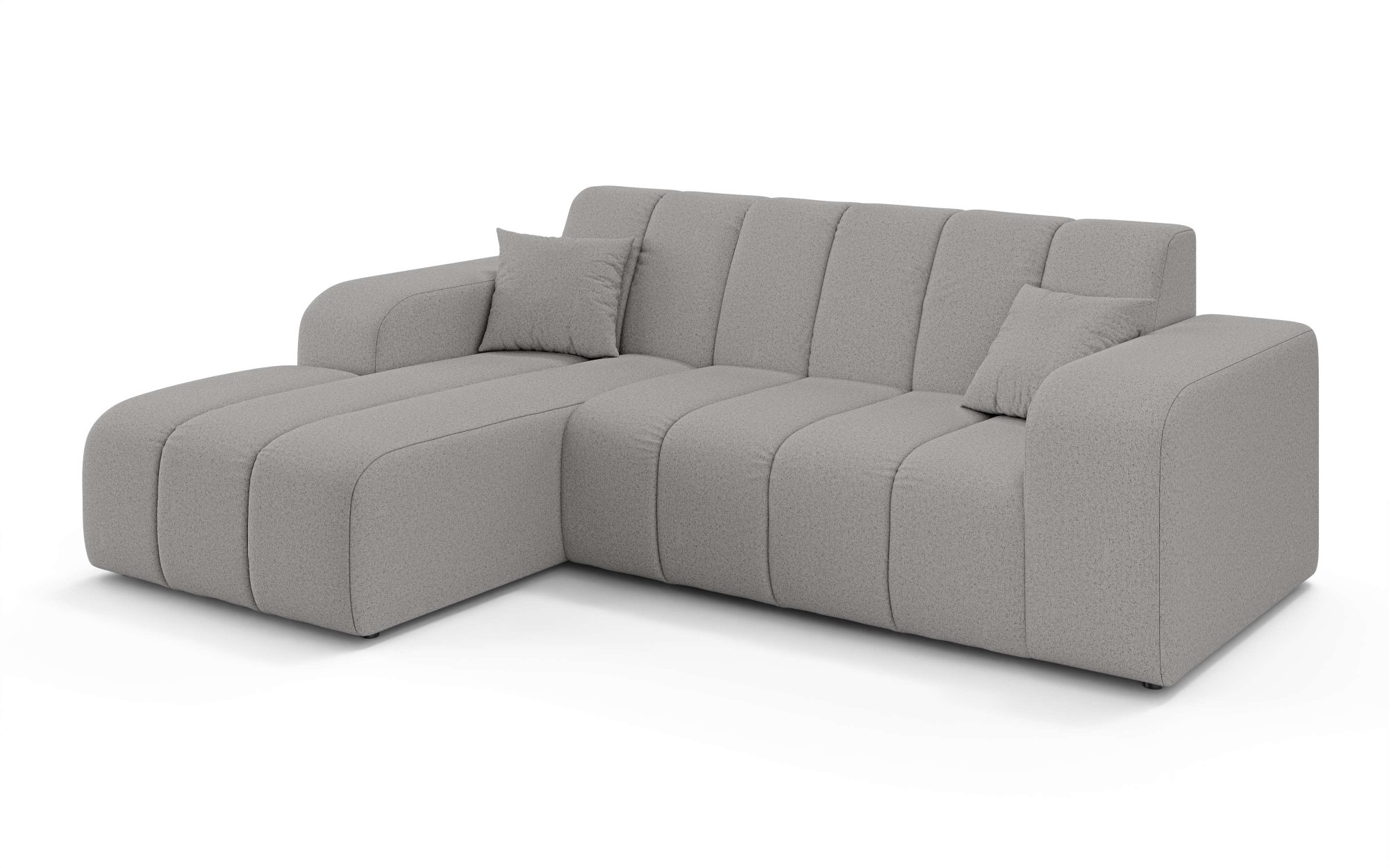 INOSIGN Ecksofa »CASSY L-Form, Schlafsofa mit Bettkasten, Maße B/T/H: 245/165/88 cm«, mit 2 Rückenkissen, Recamiere rechts oder links bestellbar