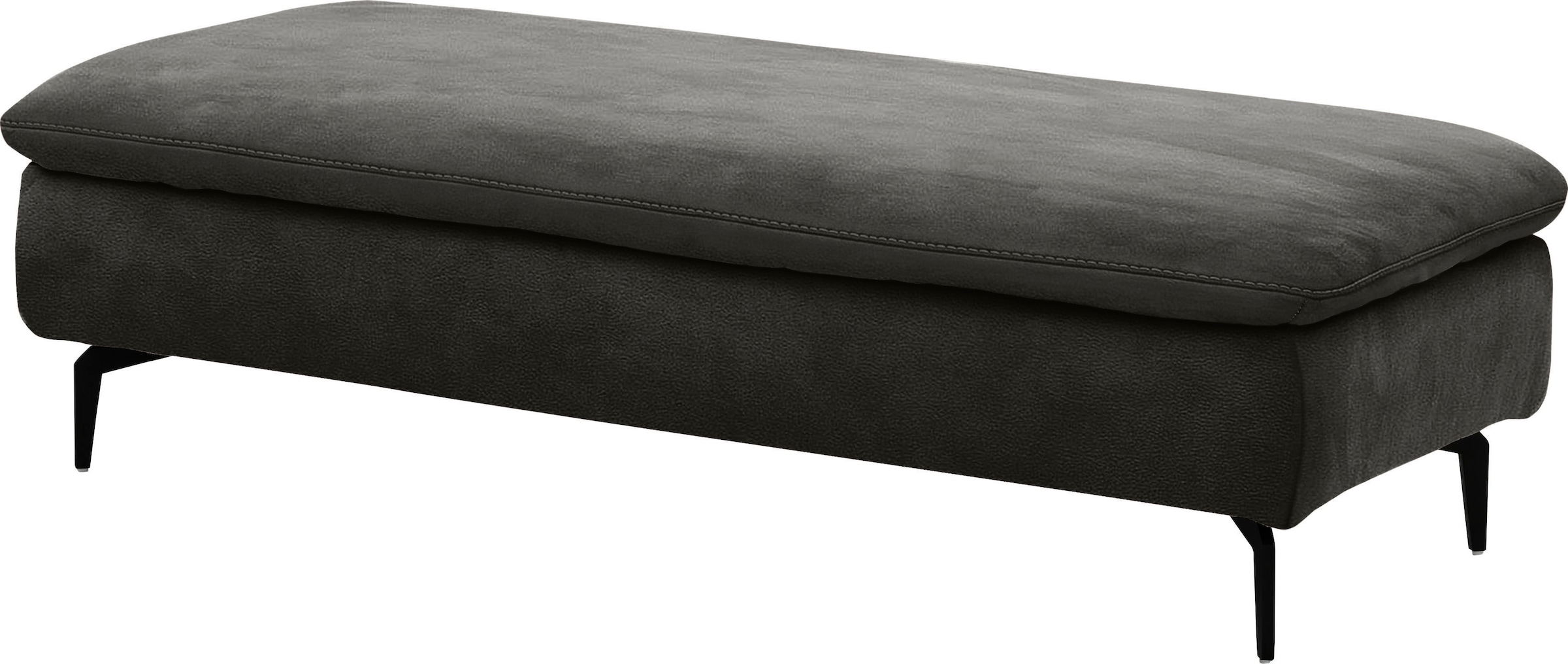 W.SCHILLIG Ecksofa »valentinoo, Designsofa, bequem, elegant und zeitlos, L-Form«, (Set), inklusive Hocker, mit Sitztiefenverstellung, Breite 299 cm