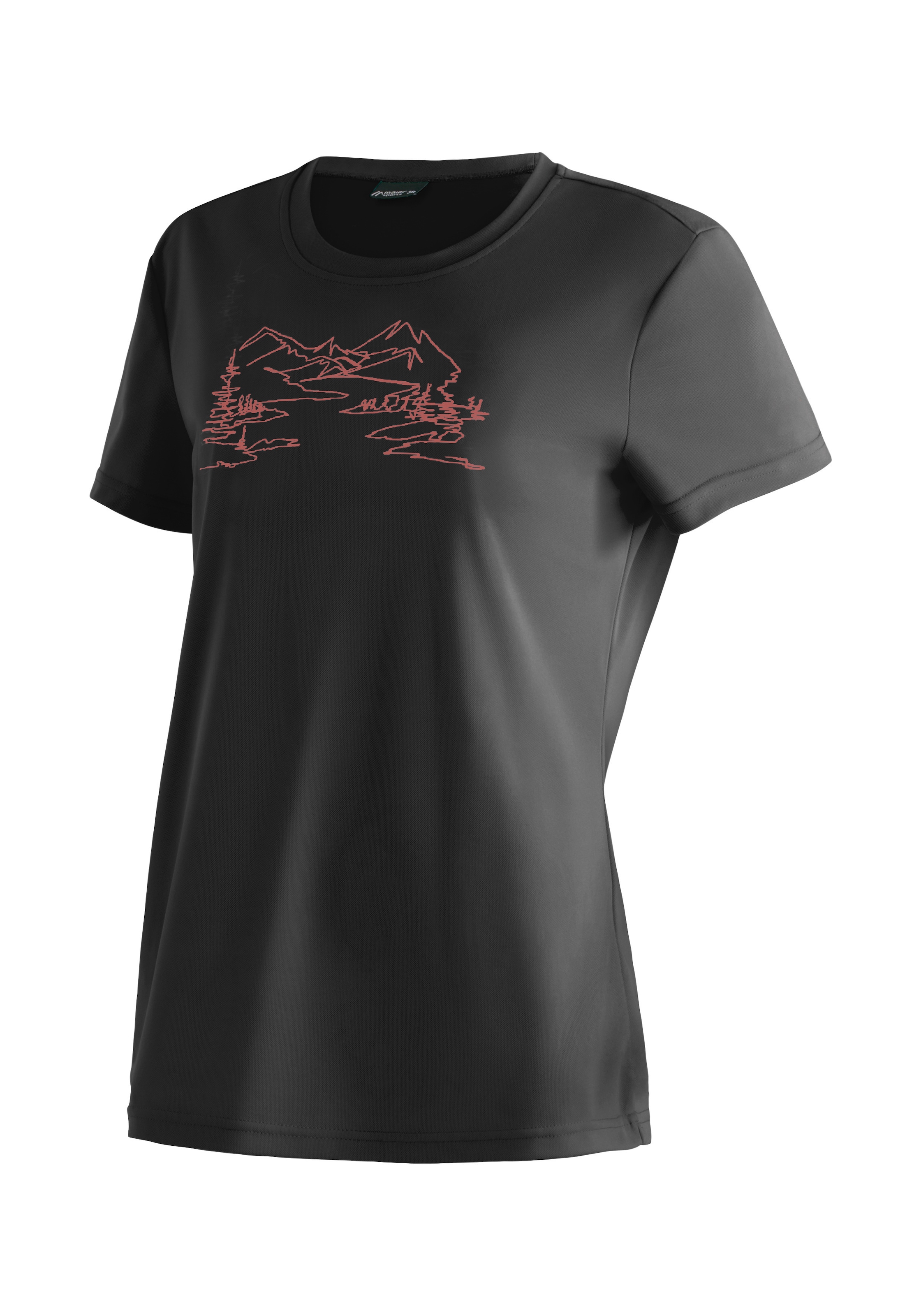Maier Sports T-Shirt »Wilma Print« Damen Kurzarmshirt, leichtes Sommer Funktionsshirt, Rundhals, Reg Fit