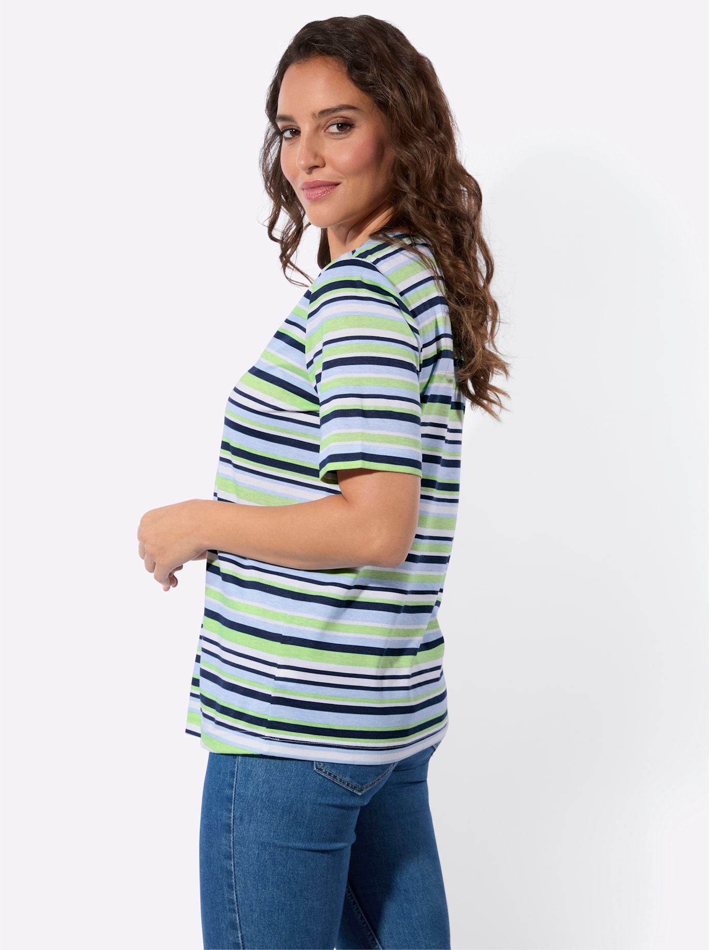 Casual Looks Kurzarmshirt »Ringelshirt« 1 tlg.