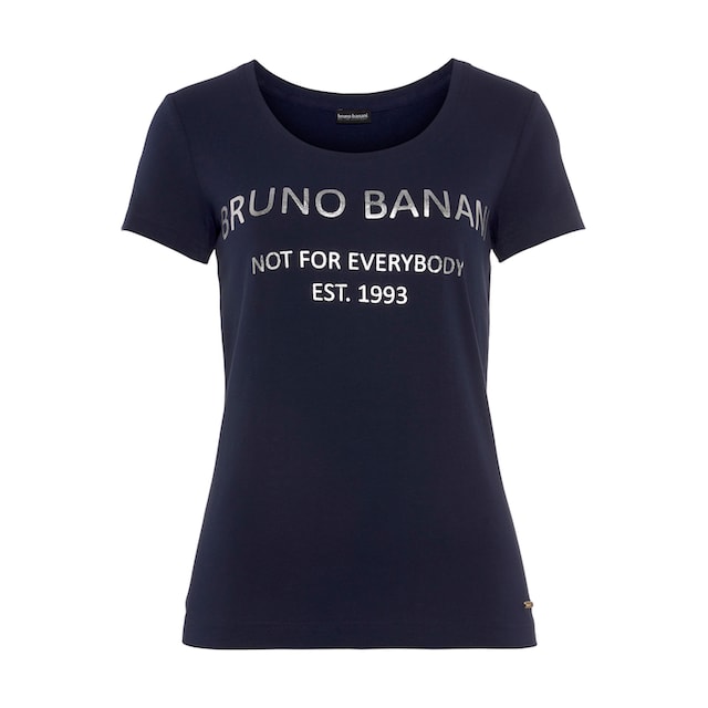 Bruno Banani T-Shirt, mit goldfarbenem Logodruck NEUE KOLLEKTION kaufen  online bei OTTO