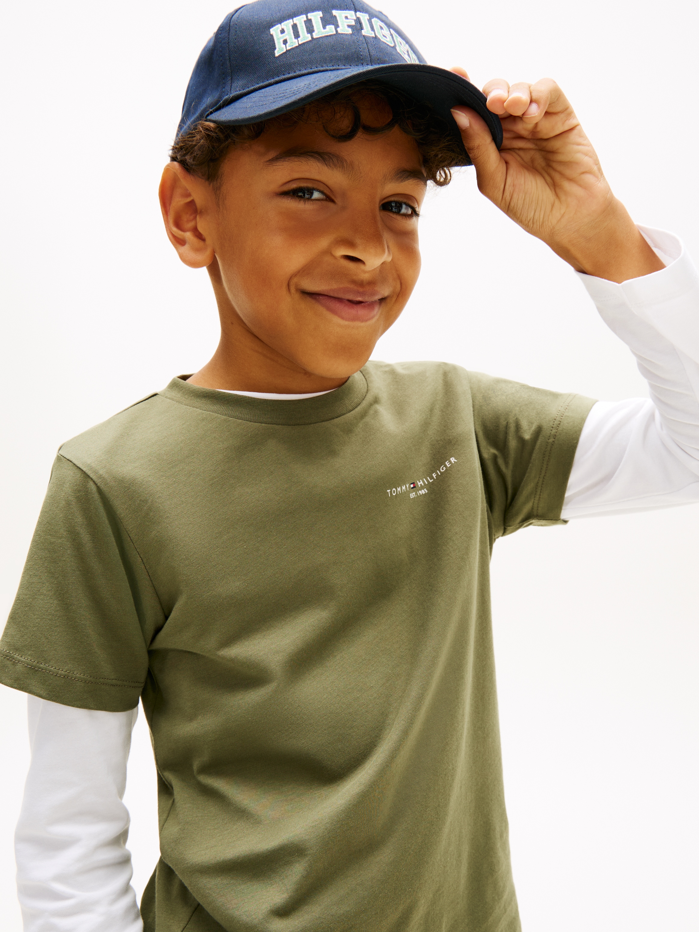 Tommy Hilfiger T-Shirt »MINI CORP T-SHIRT« Kinder bis 16 Jahre, Rundhals