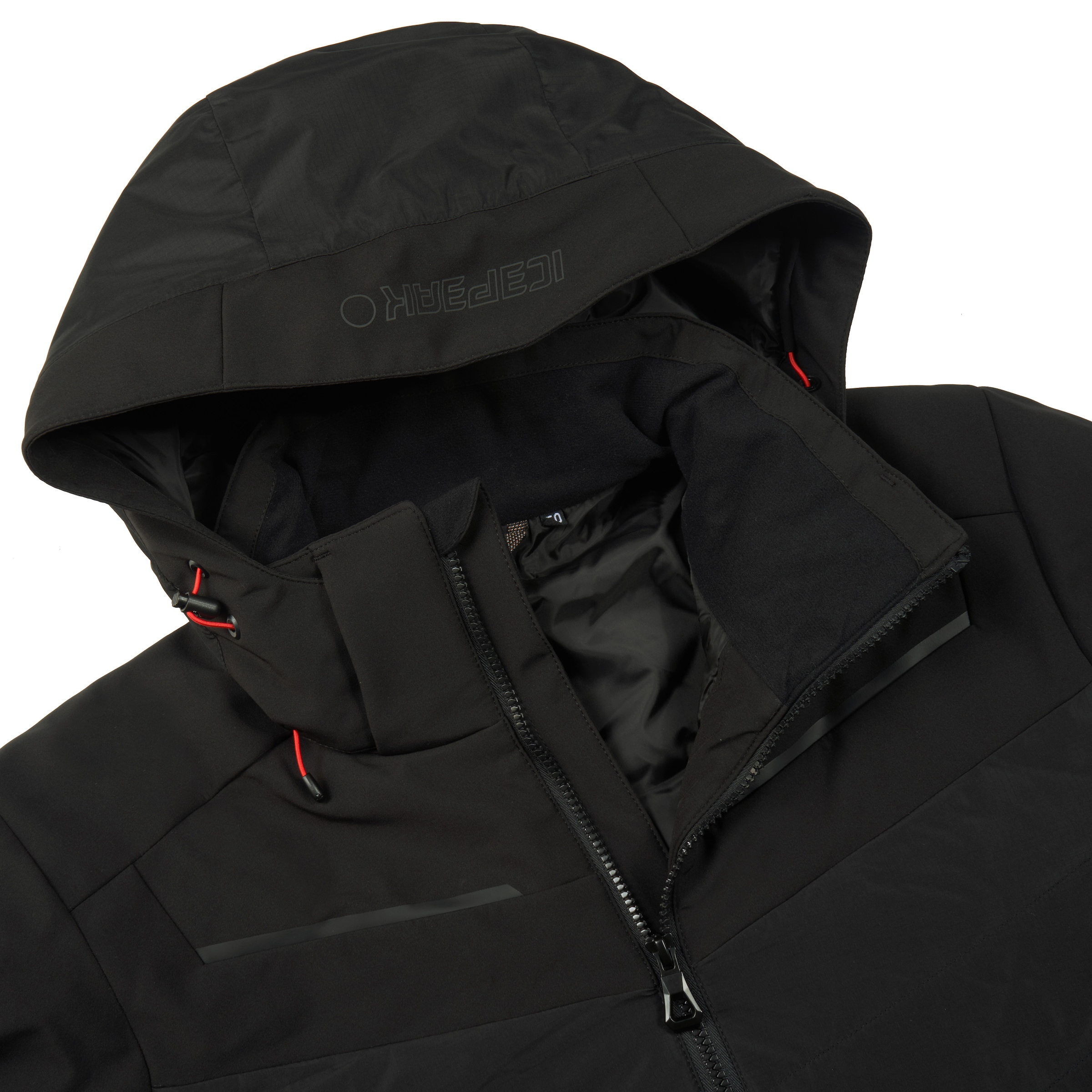 Icepeak Softshelljacke »H SOFTSHELLJACKE FREMONT«, mit Kapuze, mit dezenten Logoschriftzügen und Patch am Oberarm