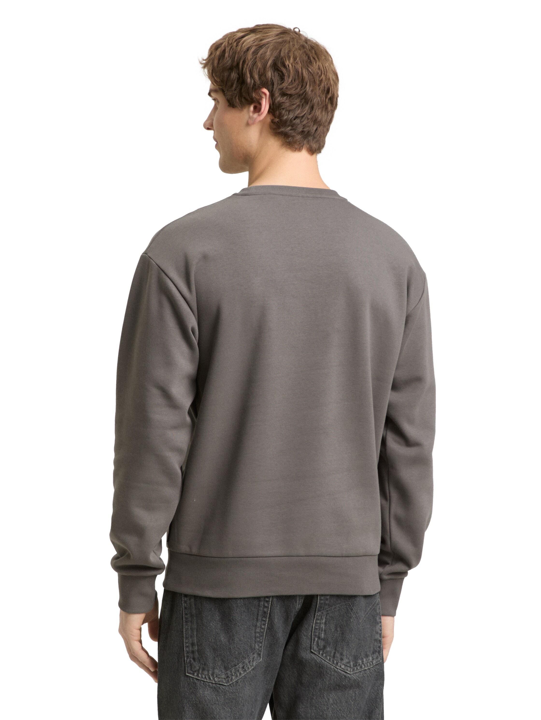 TOM TAILOR Denim Sweater , mit Ski-Motiven bestickt
