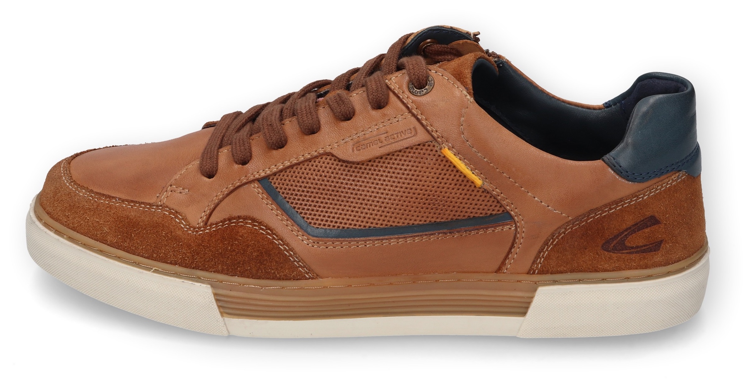 camel active Sneaker, Retro Sneaker, Schnürschuh, Halbschuh mit Lederinnensohle