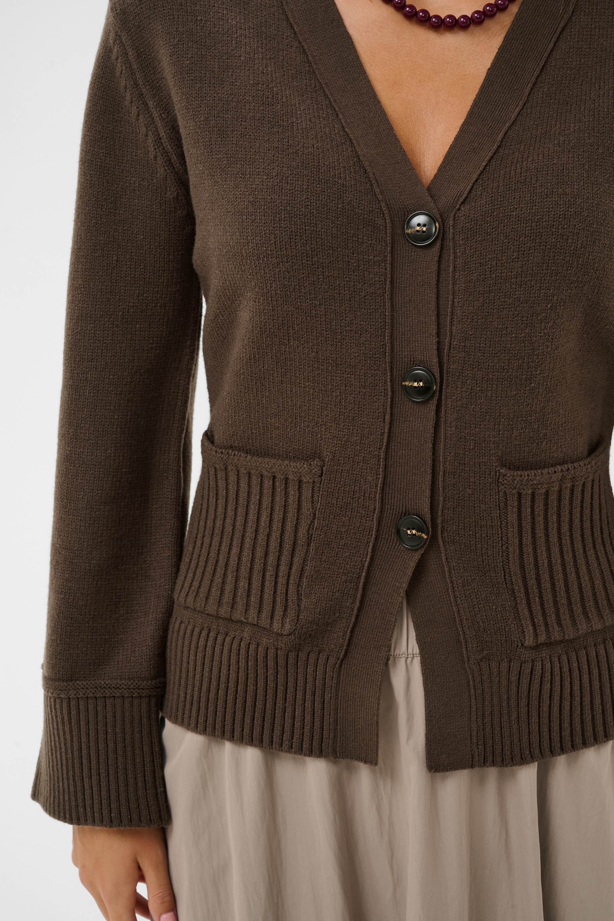 Saint Tropez Strickjacke »TheresaSZ Cardigan« Materialmix, Fitted