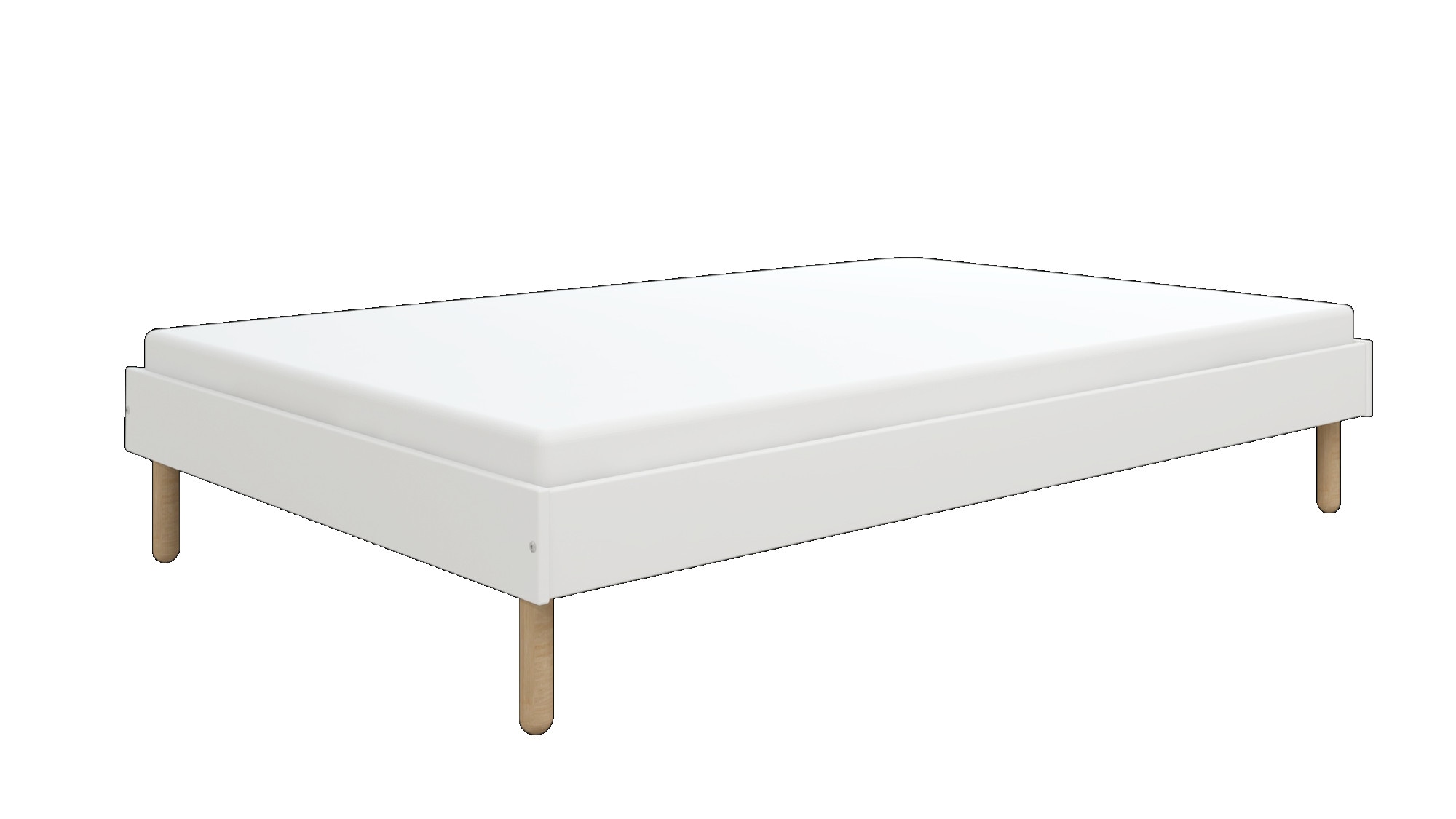 OTTO home Bett »Dagmar, Bettgestell, teilMDF, minimalistisches Design«, Breite 140 cm, inklusive feste Latten aus massiver Kiefer