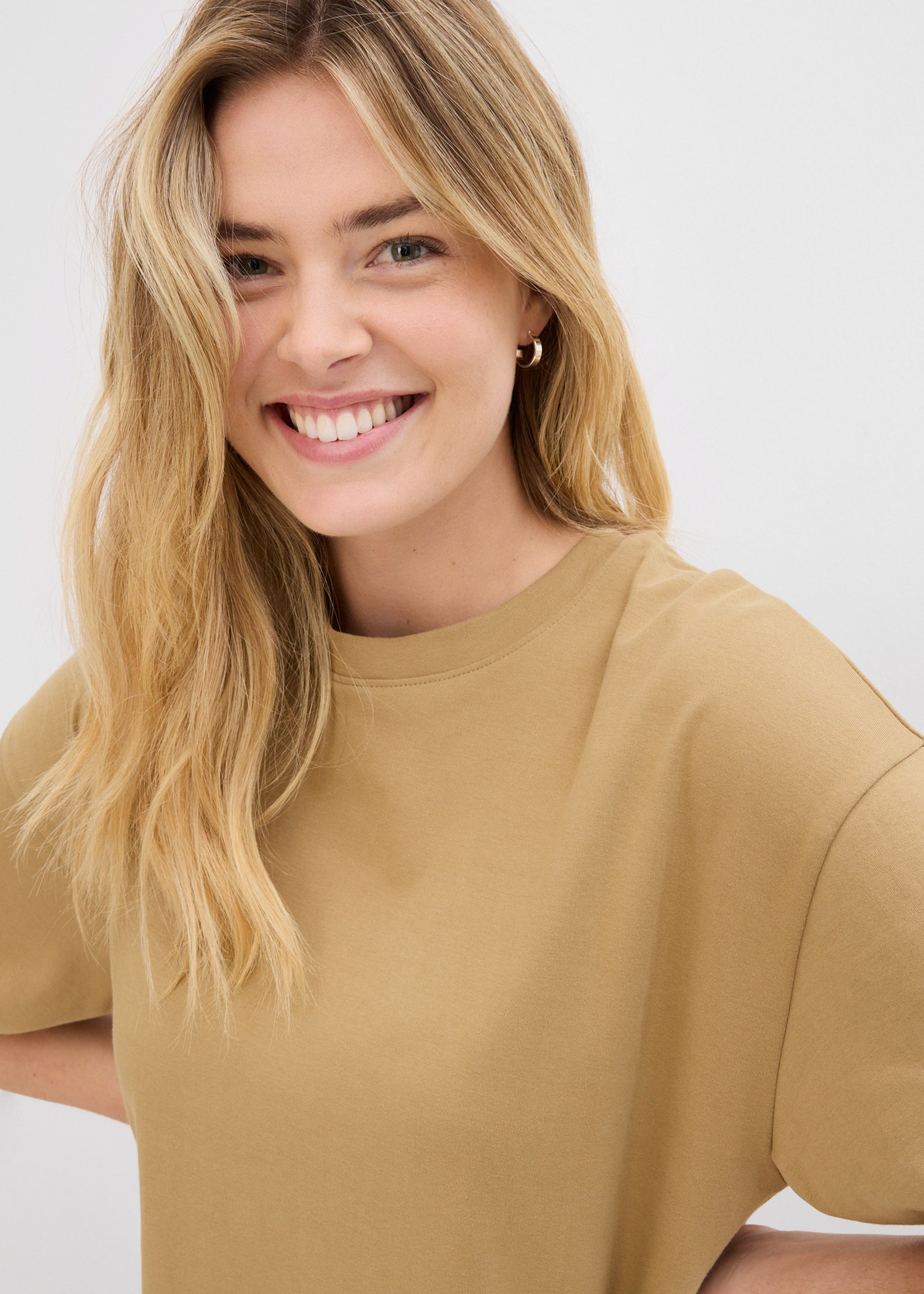 bonprix Longshirt Oversized Schnitt, Halbarm, für Frühling und Sommer