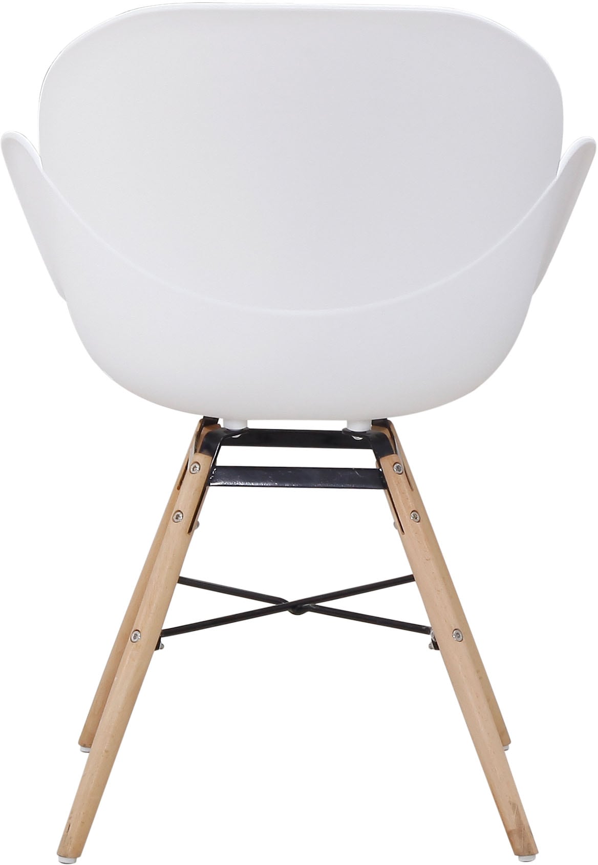 Kayoom 4-Fußstuhl »Stuhl Amalia 110 2er-Set, praktisches Set, bequemer Kunststoffstuhl« (Set) 2 Stk.pflegeleicht, abwaschbar, in einem Stück spritzgegossene Sitzfläche